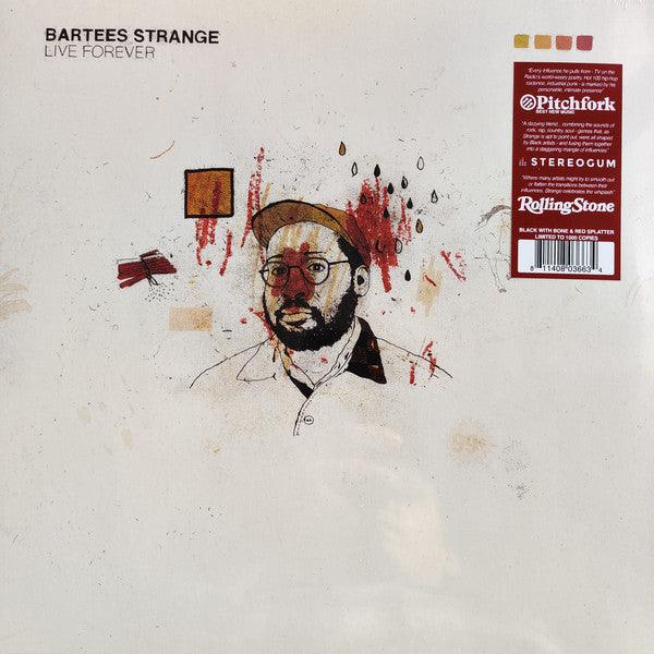 Bartees Strange - Live Forever Limited Edition Vinyl LP (Black with Bone & Red Splatter, Only 1,000 Copies) - Perfect for Record Collectors & Indie Music Lovers