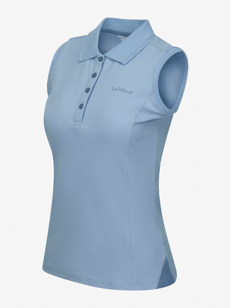 Le Mieux Sleeveless Polo Shirt for Men - Breathable Moisture-Wicking Golf & Tennis Shirt - Summer Athletic Performance Top for Workouts & Outdoor Activities