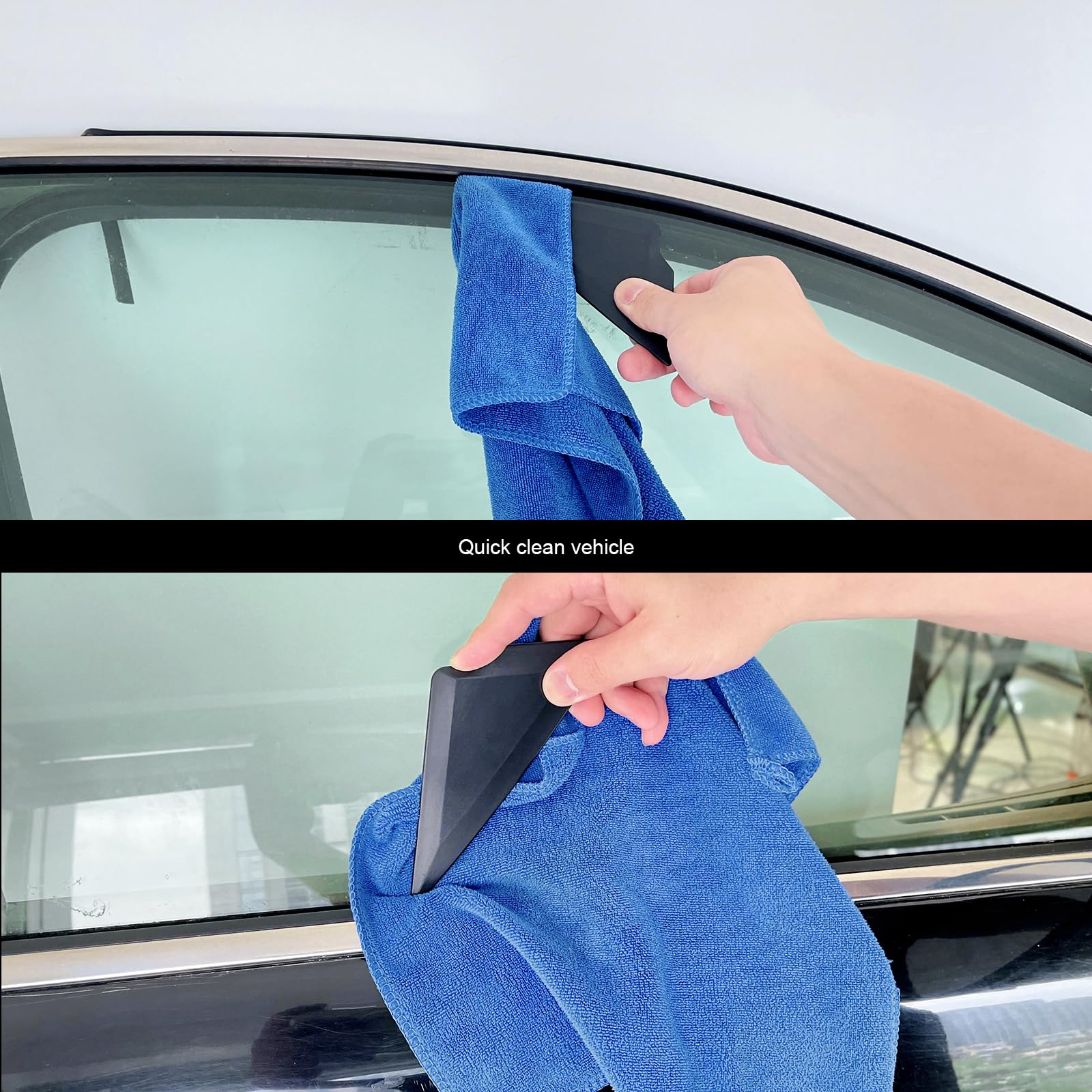 Professional Car Window Tint Kit with Heat Gun, Vinyl Scraper, Gasket Squeegee & Work Gloves - Complete Vinyl Wrap Tool Set for Automotive Window Film, Graphics & Decal Installation - Perfect for DIY Car Wrapping & Professional Auto Detailing