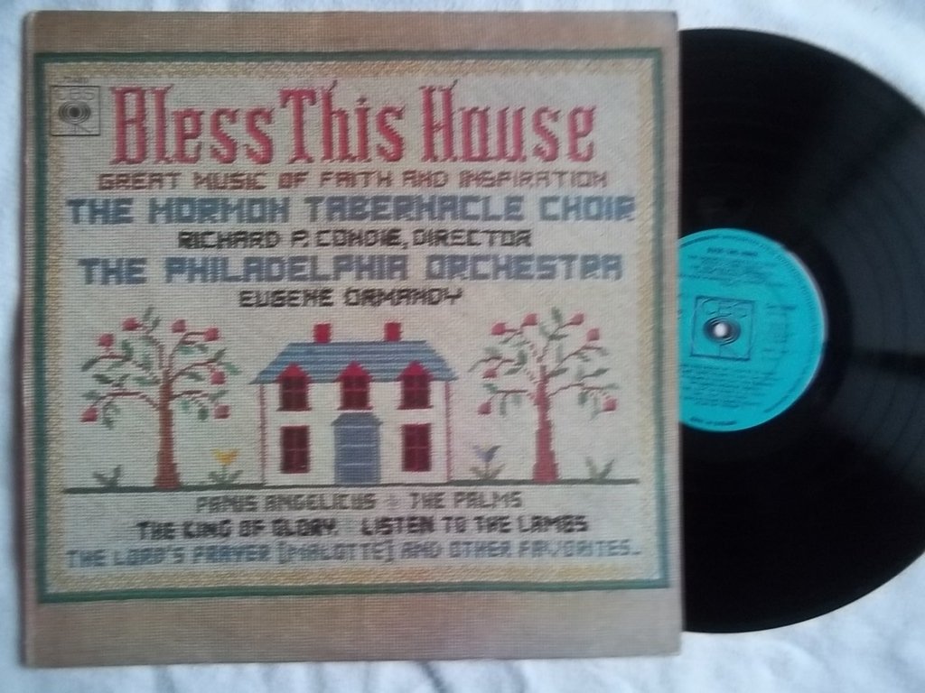 MORMON TABERNACLE CHOIR Bless This House Vinyl LP Record - Vintage Gospel Music for Home Decor, Gift Giving & Spiritual Listening