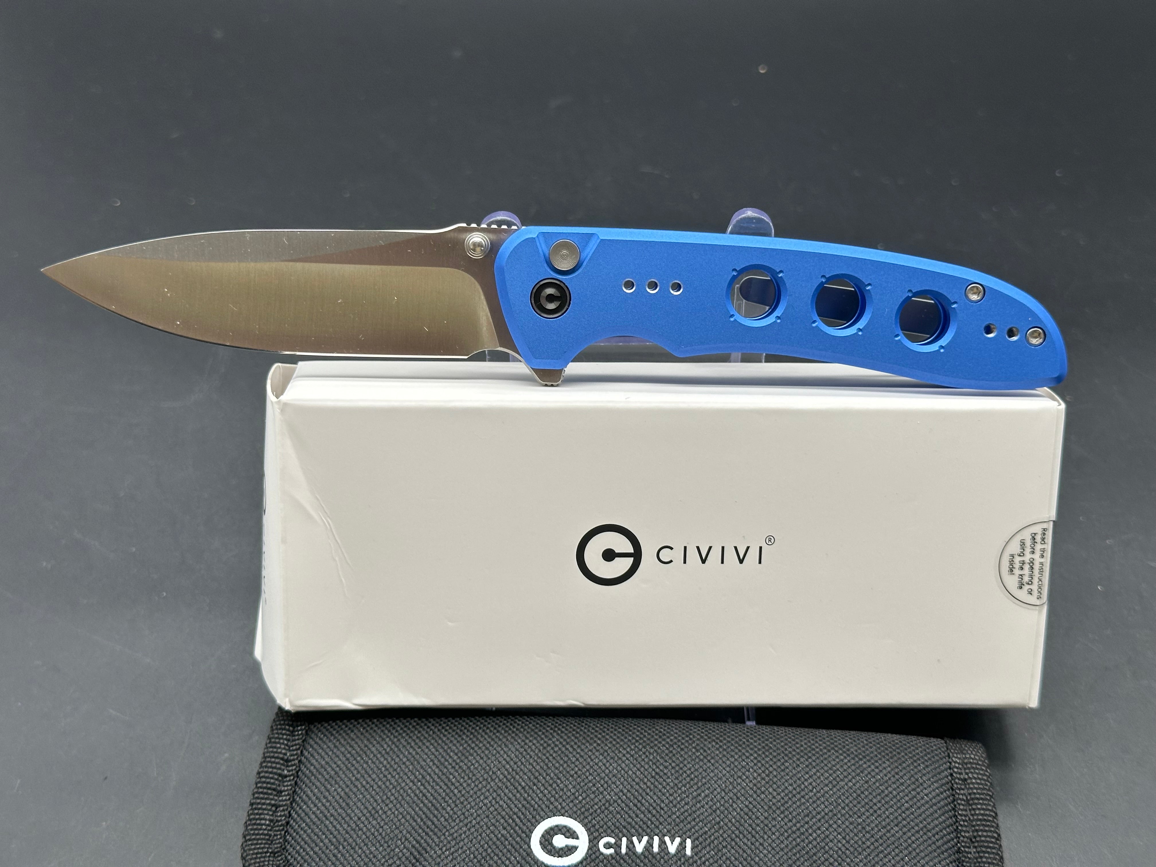 CIVIVI Hyperpulse Button Lock Folding Knife - 3.5