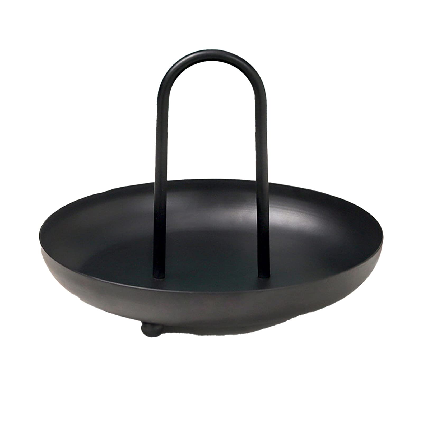 Portable Wrought Iron Makeup Organizer Tray with Handle - Perfect for Vanity, Travel & Bathroom Storage | Cosmetic Brush & Beauty Accessories Holder