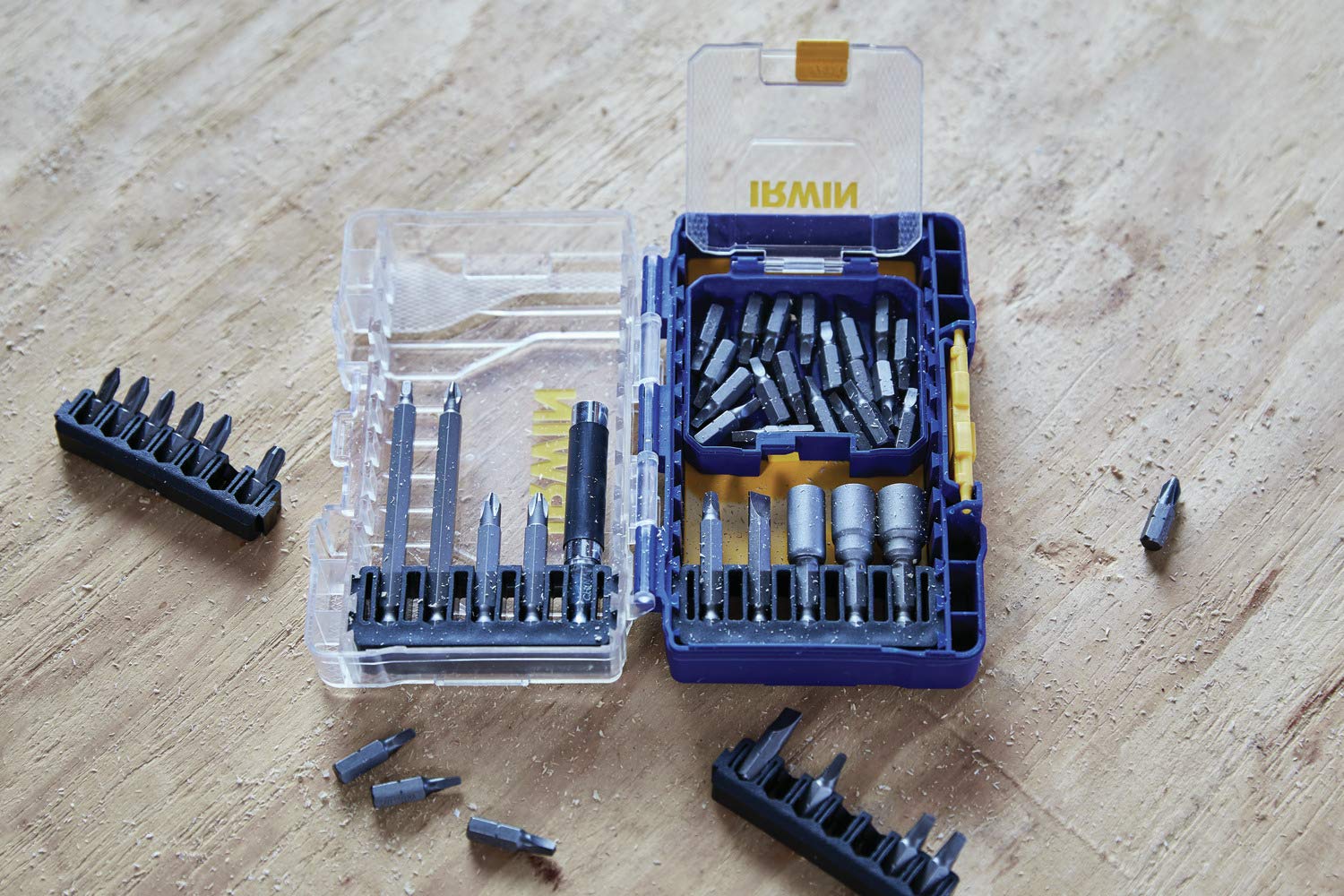 IRWIN 20-Piece Drywall Screwdriver Bit Set - #2 Square Drive for Drywall Installation & Home Repairs (IWAF121SQ220D) - Perfect for DIY Projects, Construction & Professional Use