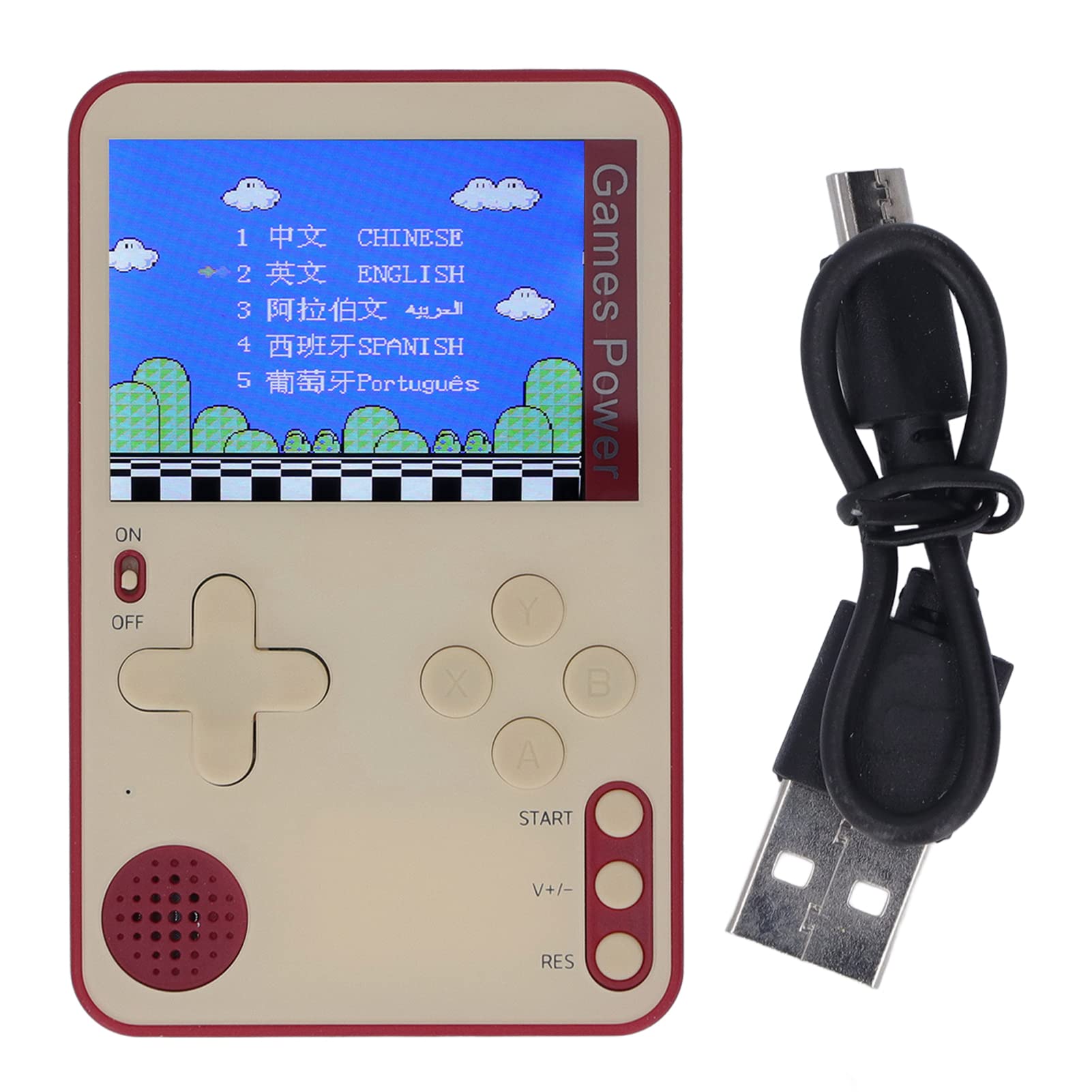 Retro Game Console - Portable Handheld Gaming Device with 2.4 Inch Color Screen, 1000+ Preloaded Classic Games - Perfect Gift for Kids & Adults (Red) - Play at Home, Travel, or Office Break Entertainment