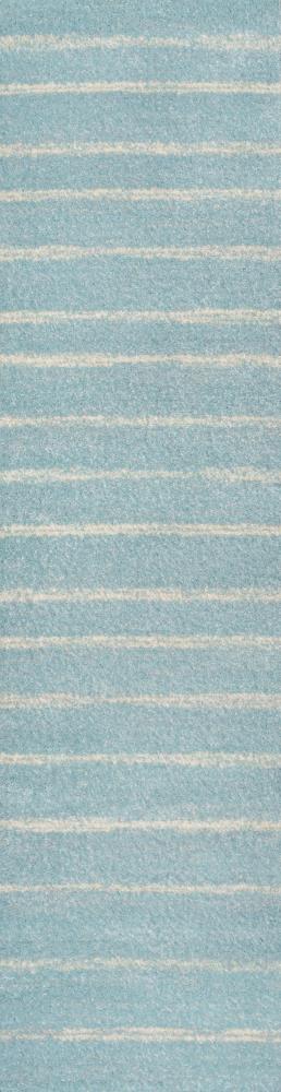 Williamsburg Minimalist Stripe Area Rug - Soft Modern Wool Carpet for Living Room, Bedroom & Office - Neutral Home Decor Rug