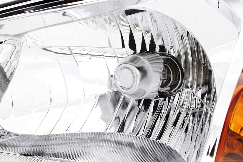 Kia Spectra Headlights Replacement Set - Compatible with 2007 2008 2009 Models - Halogen Headlamp Assembly for Driver & Passenger Side - Perfect for Night Driving and Foggy Conditions