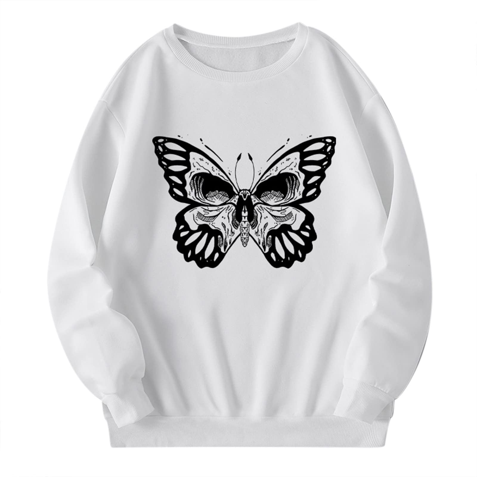 Women's Autumn Winter Round Neck Print Fleece Loose Fit Sweater - Cozy Casual Pullover for Fall & Winter Outfits - Perfect for Daily Wear, Office, and Weekend Outings
