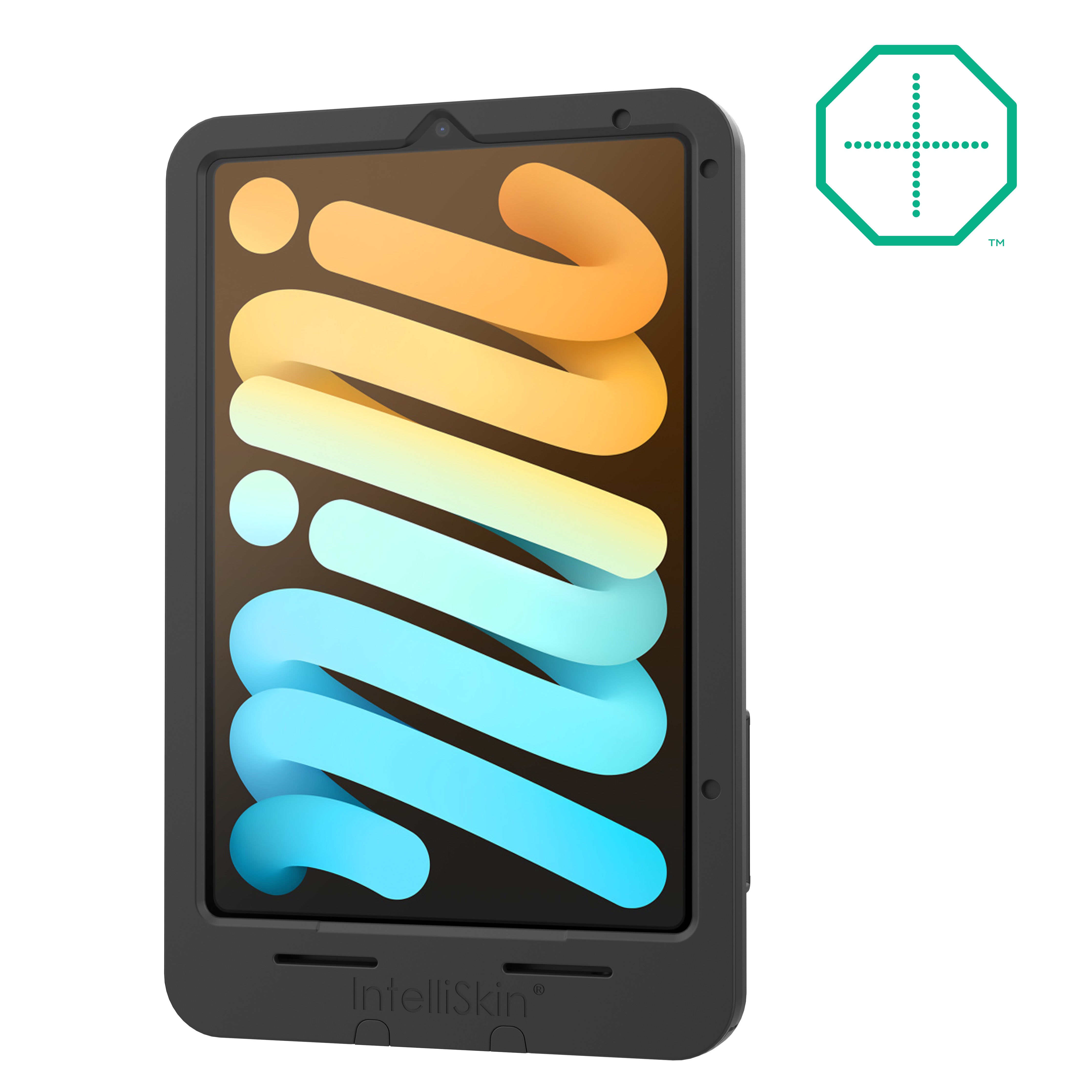 IntelliSkin® Thin Case™ for iPad mini (A17 Pro) & iPad mini 6 - Slim Protective Cover with Rear Pogo Pads (RAM GDS SKIN AP36 TCB) - Perfect for Work, Travel & Everyday Use