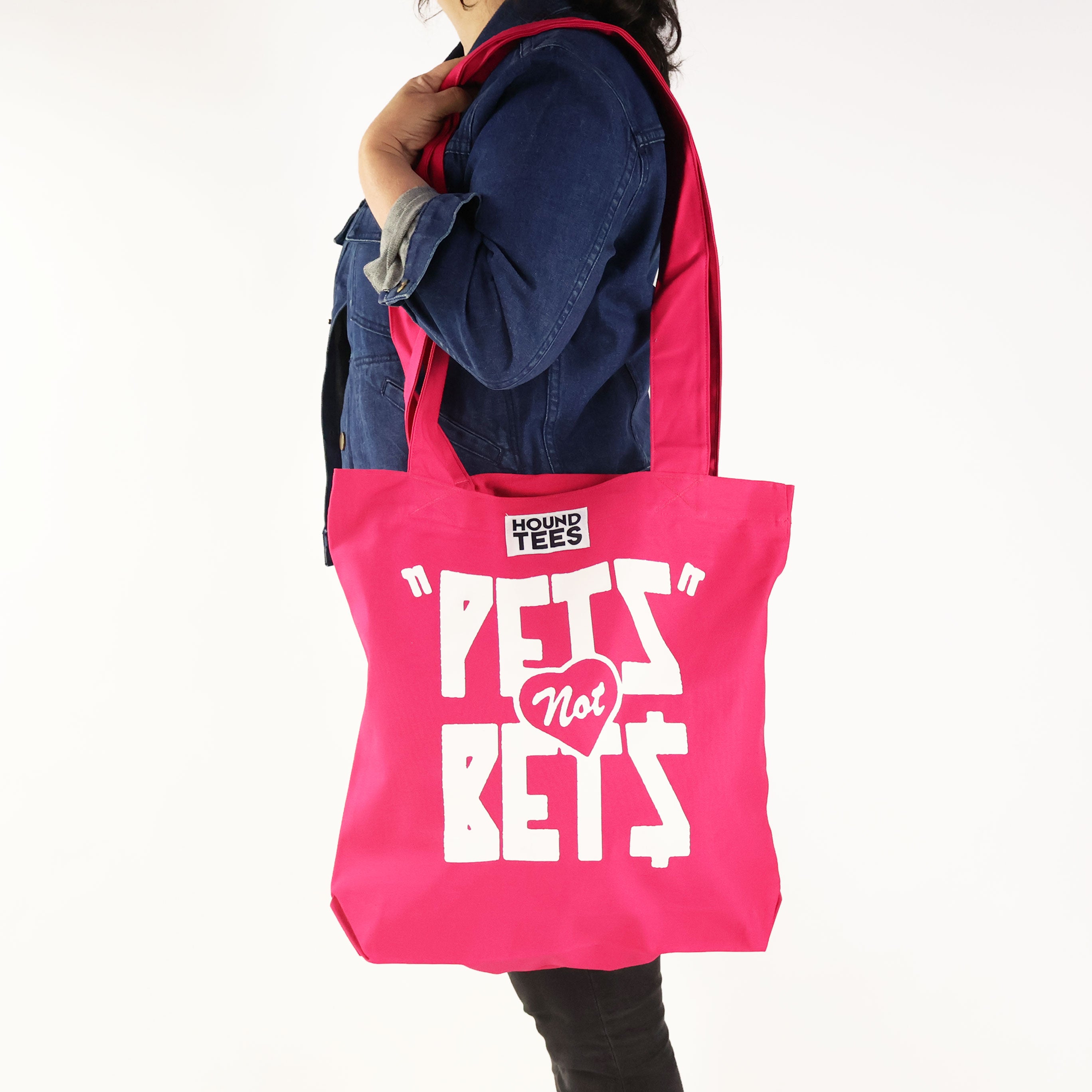 Stylish Pink Tote Bag for Pets - Durable & Trendy Pet Lover Accessory - Perfect for Dog Walks, Cat Vet Visits & Pet-Friendly Outings