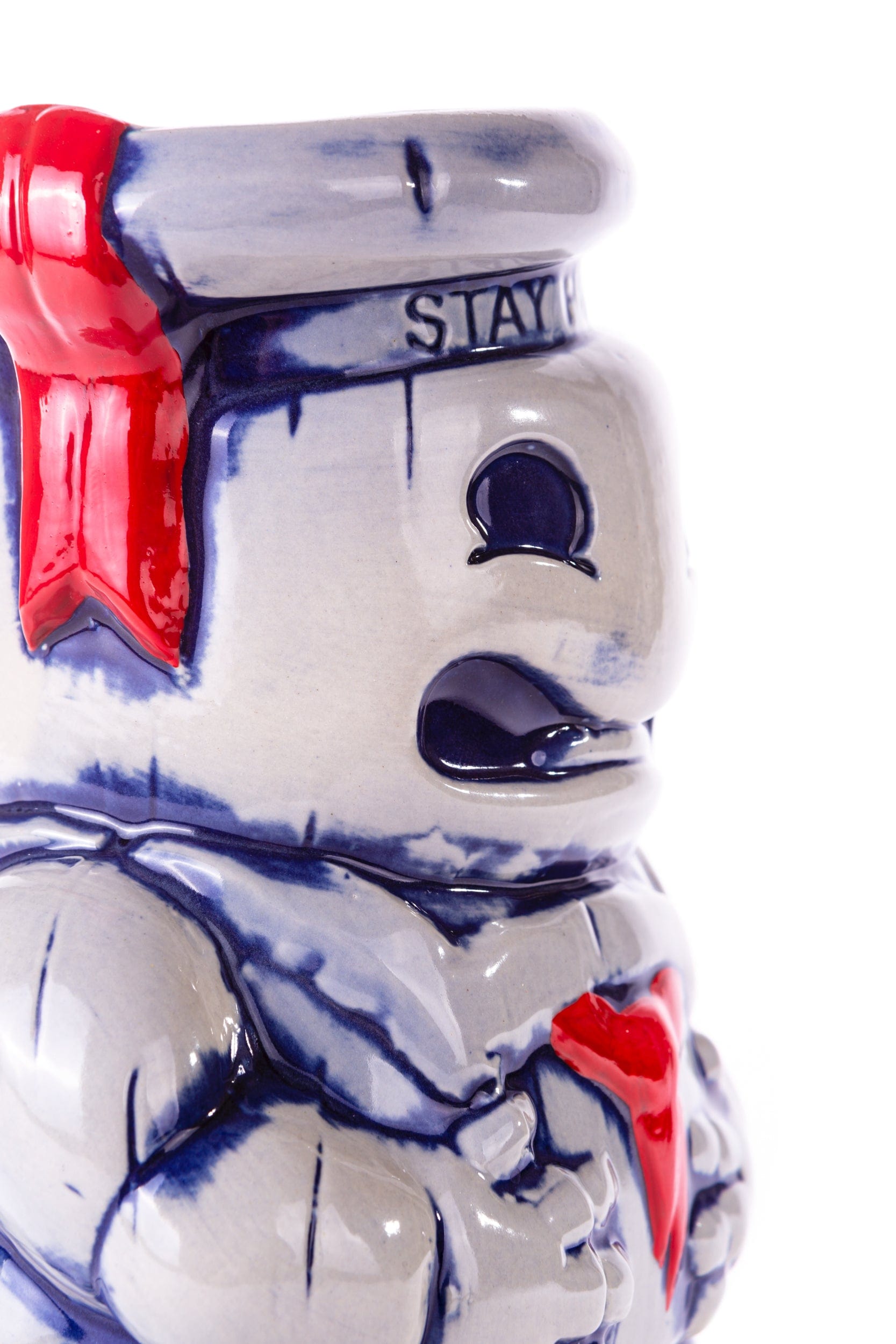 Ghostbusters Stay Puft Marshmallow Man Tiki Mug - Collectible Ceramic Cup for Movie Fans, Halloween Parties & Themed Decor