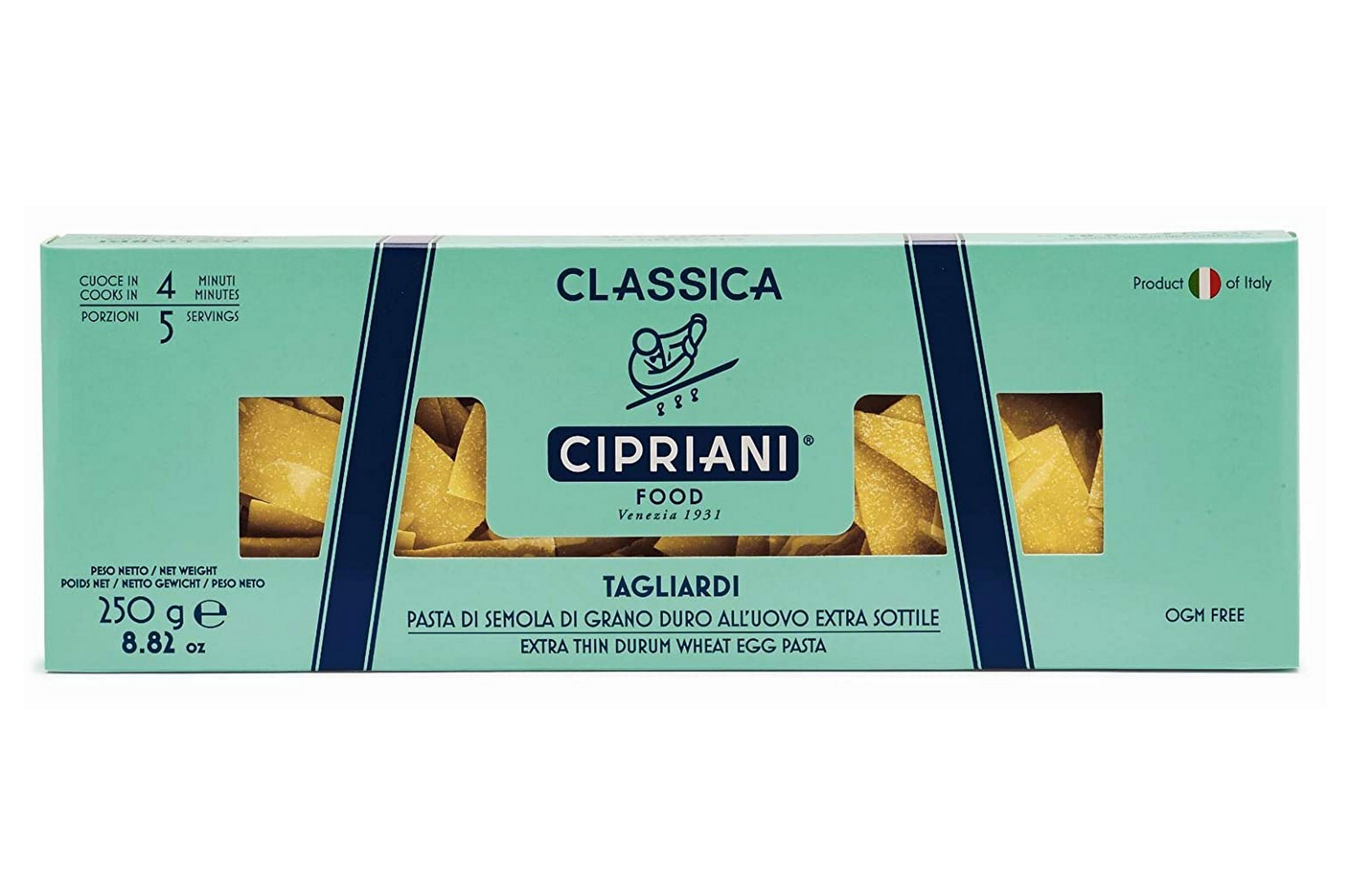 Premium Cipriani Extra Thin Egg Pasta - Tagliardi Style - 250g (Pack of 2) | Authentic Italian Pasta for Fine Dining & Gourmet Recipes | Perfect for Carbonara, Aglio e Olio & Elegant Dinner Parties