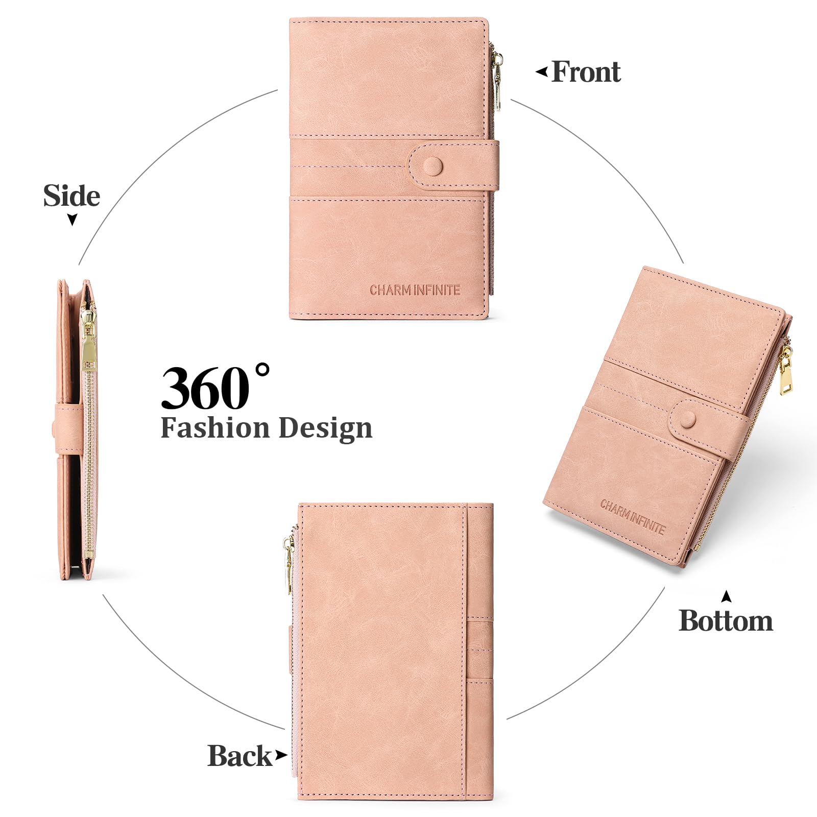 RFID Blocking Leather Passport Holder Wallet with Card Slots & Pen Loop - Travel Essentials for Men & Women | Perfect for Airports, Vacations & Business Trips