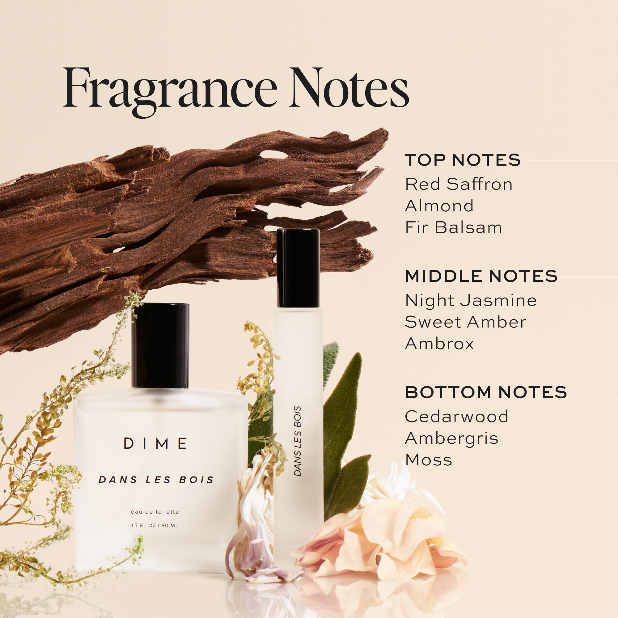 Dans Les Bois® Luxury Perfume Set for Women - Floral & Woody Scent Gift Set - Perfect for Date Nights, Special Occasions & Everyday Elegance