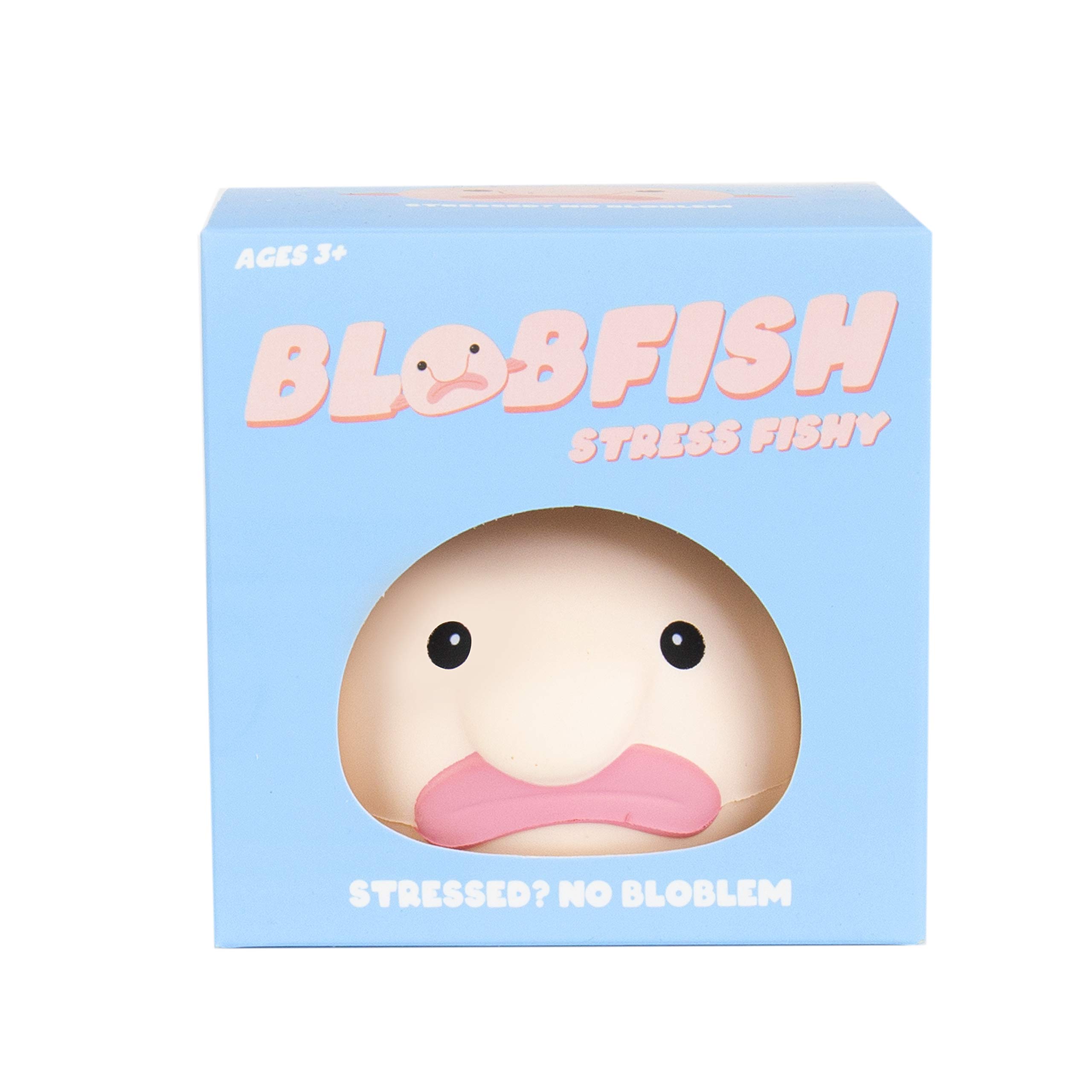 Blob Fish Stress Relief Toy - Squeeze & Relax Anxiety Relief Ball - Funny Gift for Adults & Kids - Perfect for Office, Home & Travel Stress Relief
