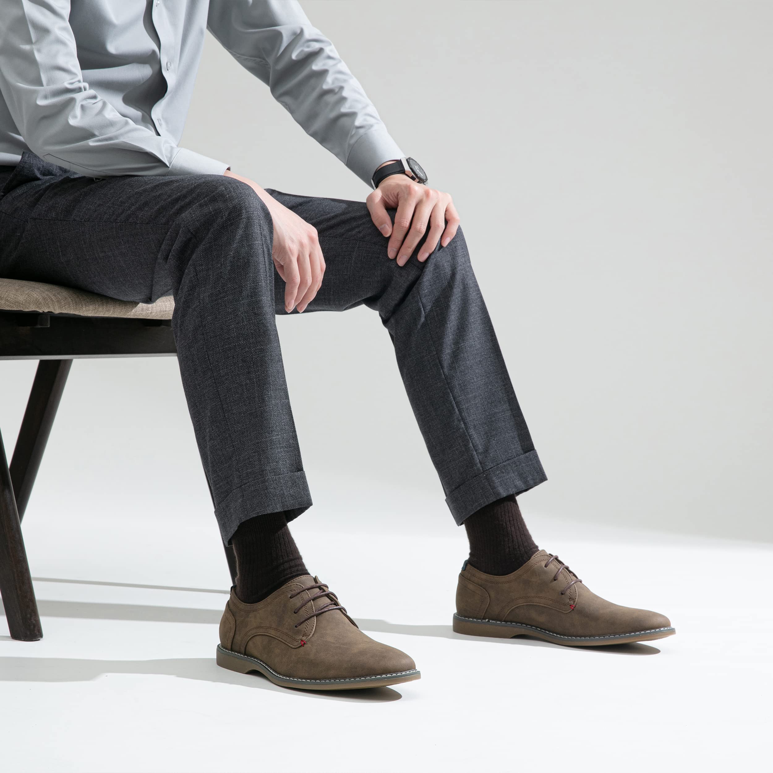 Jousen Men's Suede Casual Dress Shoes - Classic Business Loafers for Office & Formal Events | Comfortable & Stylish Men's Footwear