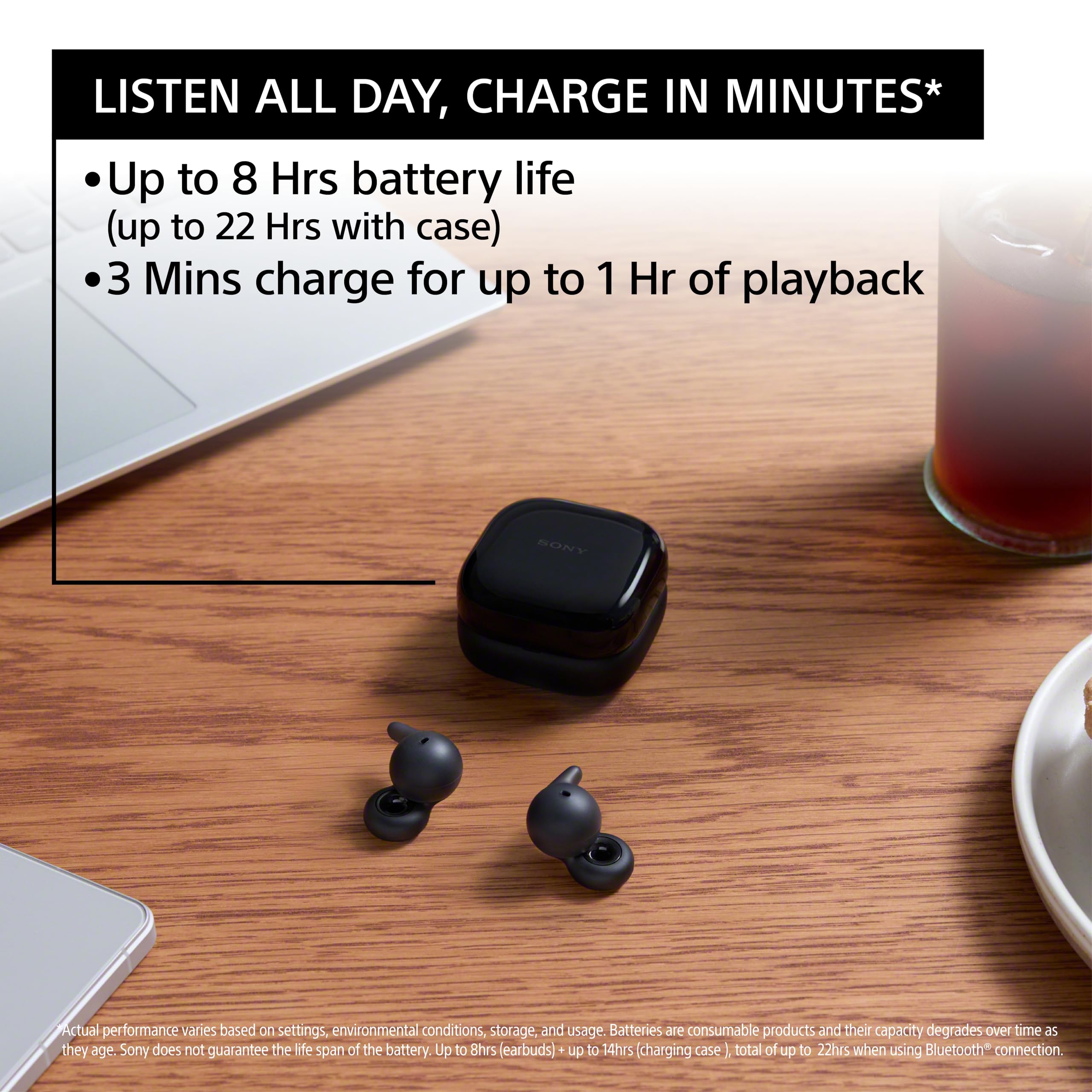 Sony LinkBuds Open Truly Wireless Earbuds - White | Open-Ring Design for Ambient Sound Awareness | New Air Fitting Supporters | Comfortable for All-Day Wear | Perfect for Running, Commuting & Office Use