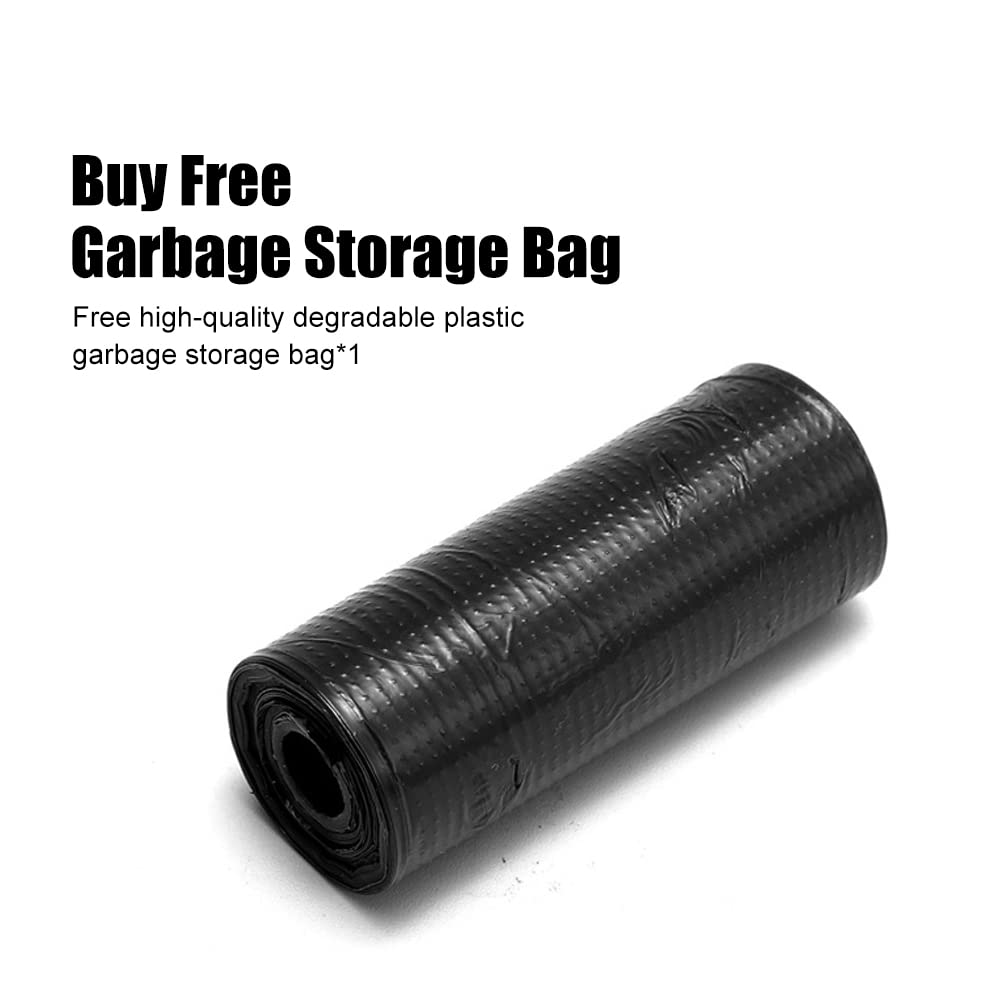 Bohisen Waterproof Car Trash Can - 1.0 Pounds Capacity, Pink Plastic Auto Garbage Bin for Sedan, SUV, Truck | Ideal for Road Trips, Commuting & Keeping Vehicle Clean
