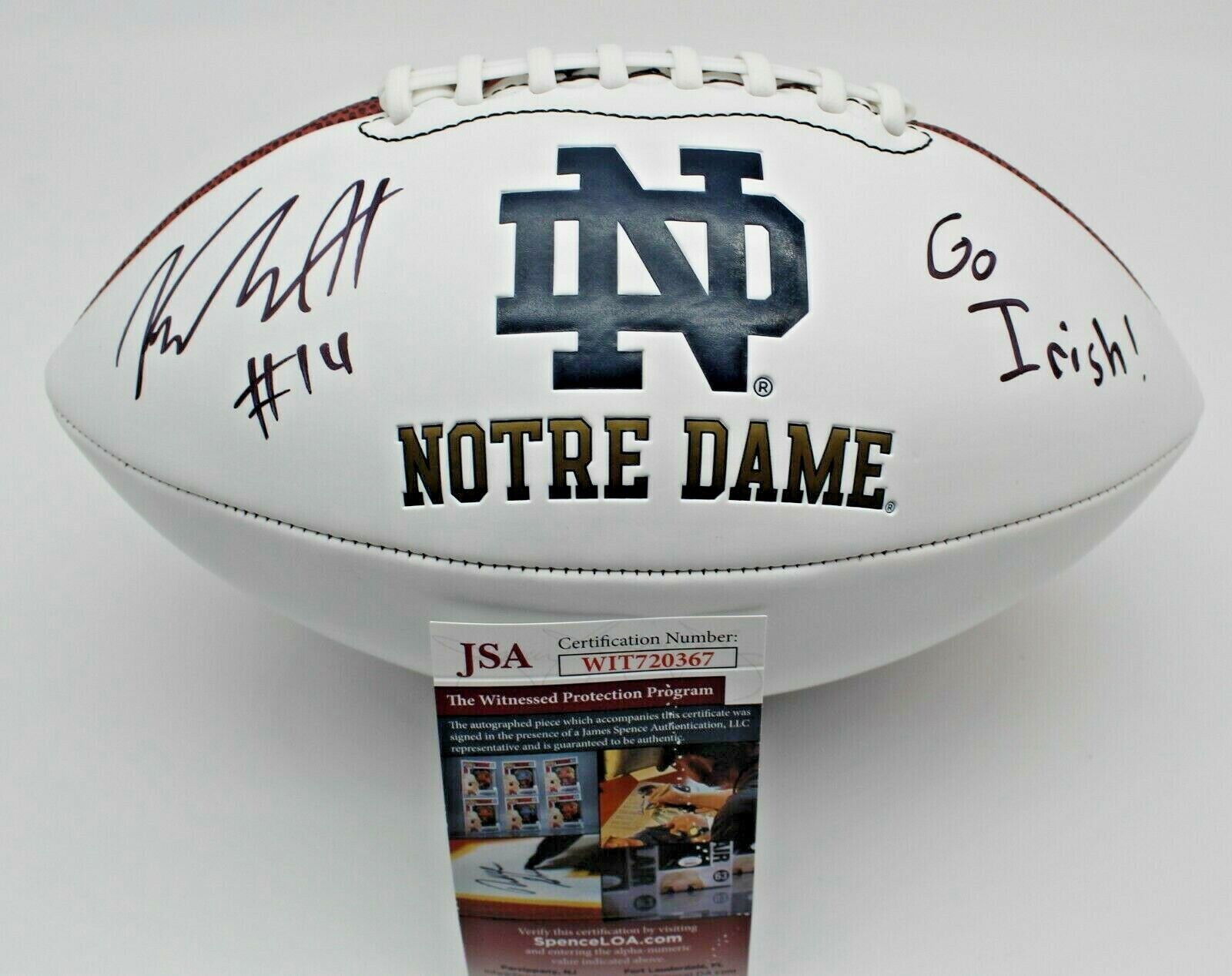 Kyle Hamilton Autographed Notre Dame Football Jersey - Signed Collectible Memorabilia for Fans & Sports Enthusiasts - Perfect for Display, Gifts, and Game Room Decor