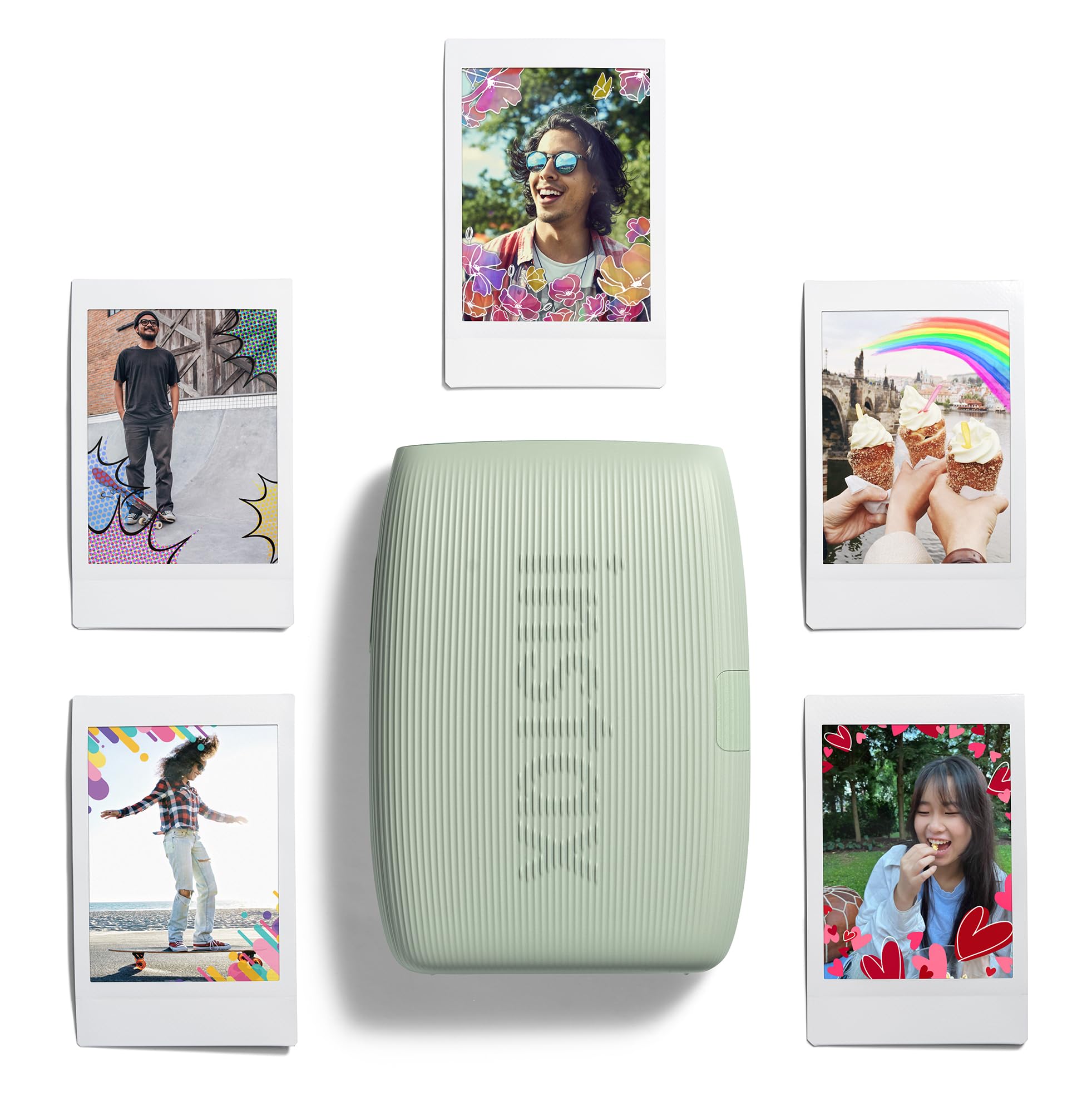 Fujifilm Instax Mini Link 3 Smartphone Printer - Wireless Instant Photo Printer for iPhone & Android - Print Polaroid-Style Pictures from Phone - Perfect for Travel, Parties & Scrapbooking (Sage Green)