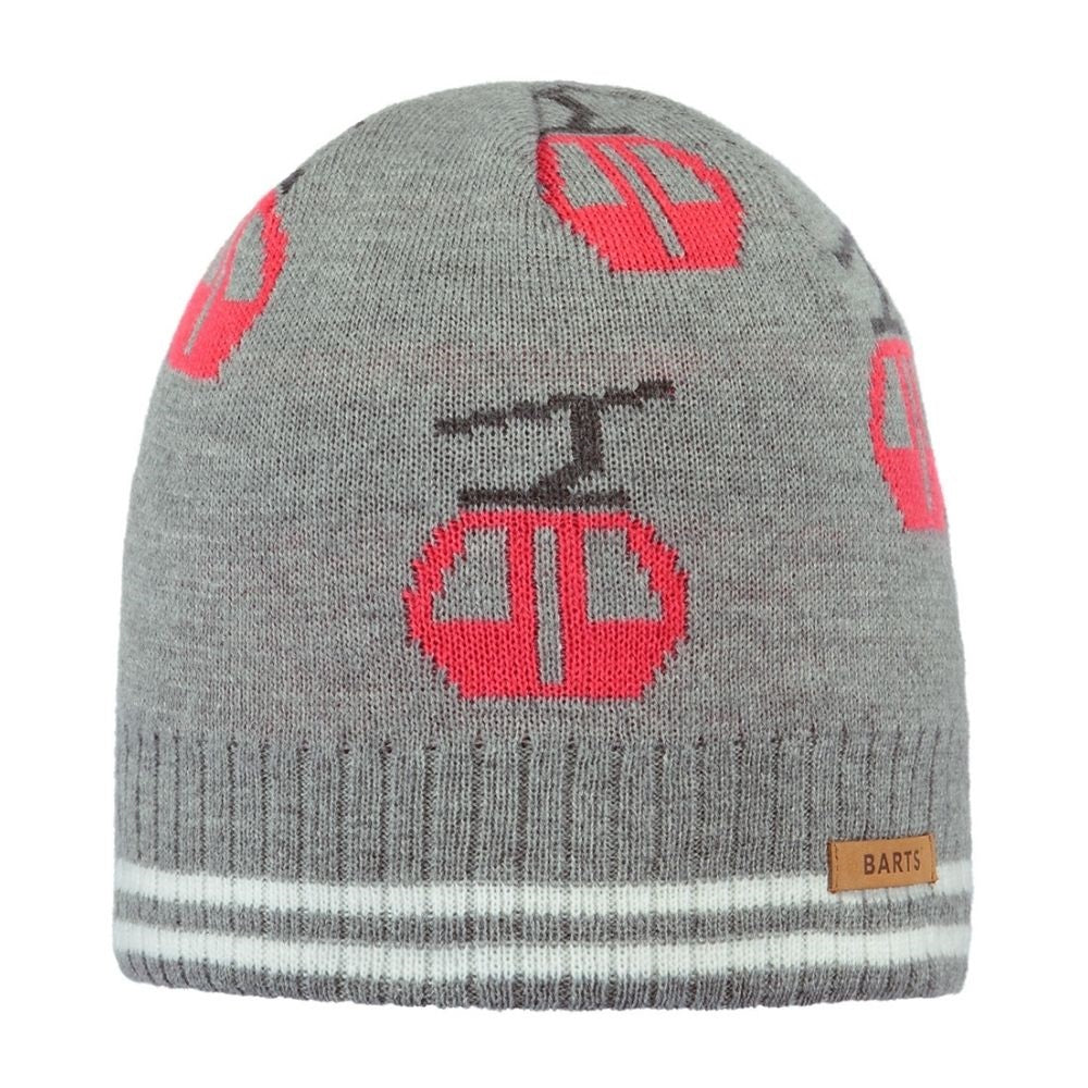 Barts Dequan Beanie - Heather Grey Stretchy Knit Winter Hat for Men & Women (53-55cm) - Perfect for Skiing, Snowboarding & Cold Weather Activities