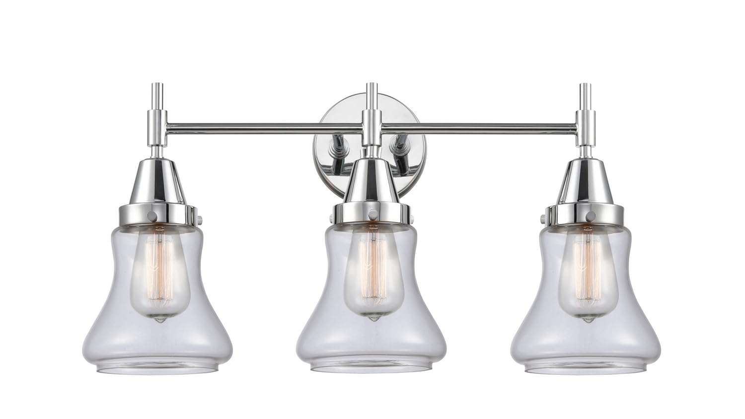 Innovations 447-3W-PC-G192-LED Chrome Finish Transitional LED Bathroom Vanity Light - Perfect for Modern Bathrooms, Powder Rooms & Home Renovations