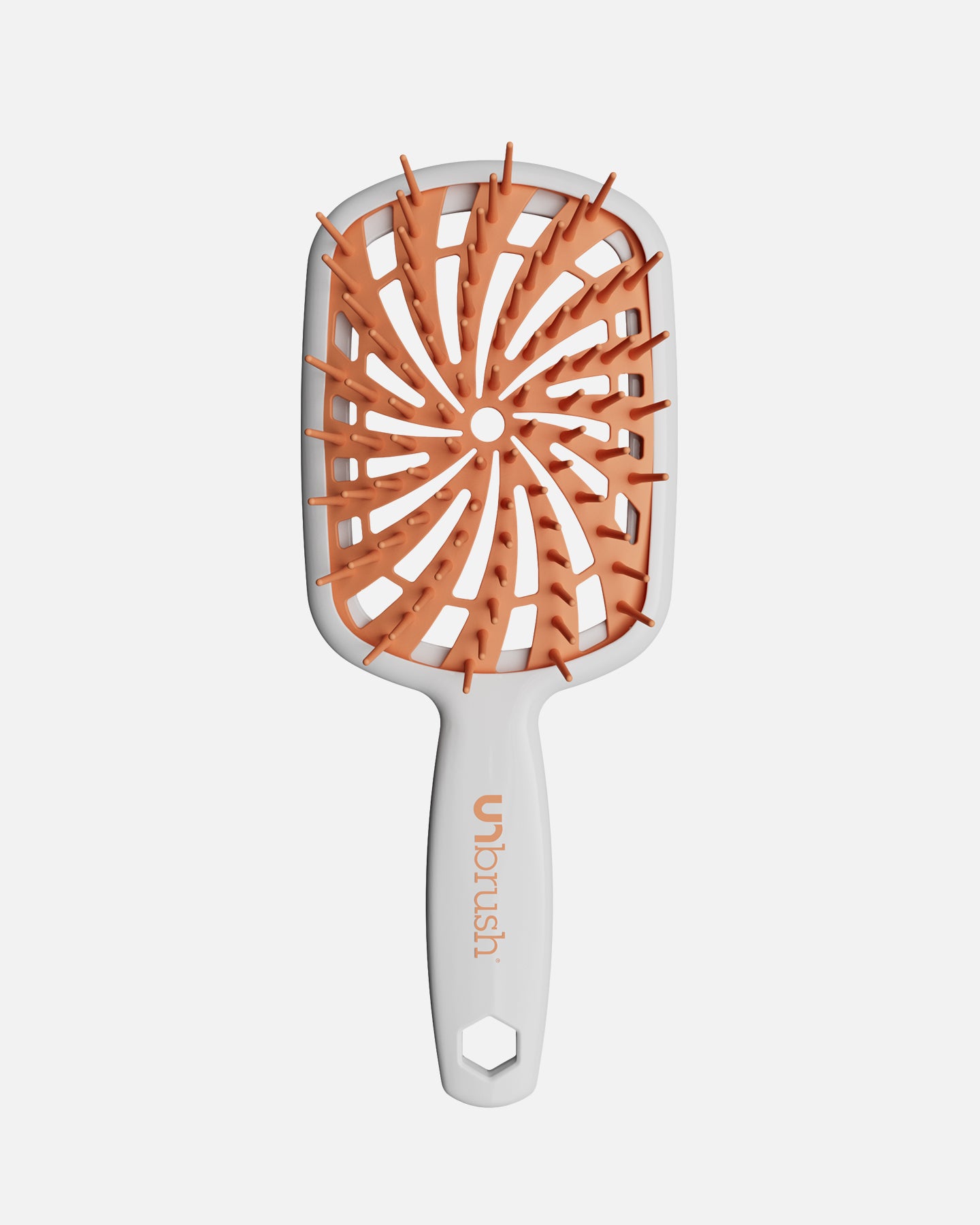 UNbrush Detangling Hair Brush Plus - Pain-Free Hairbrush for Wet & Dry Hair, Orange Sherbet - Perfect for Kids, Adults & Pets with Curly, Thick or Tangled Hair