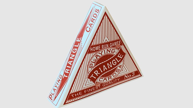 Premium Triangle (Red) Playing Cards - Unique Design for Poker, Magic Tricks & Card Games - Perfect for Parties, Travel & Family Game Nights
