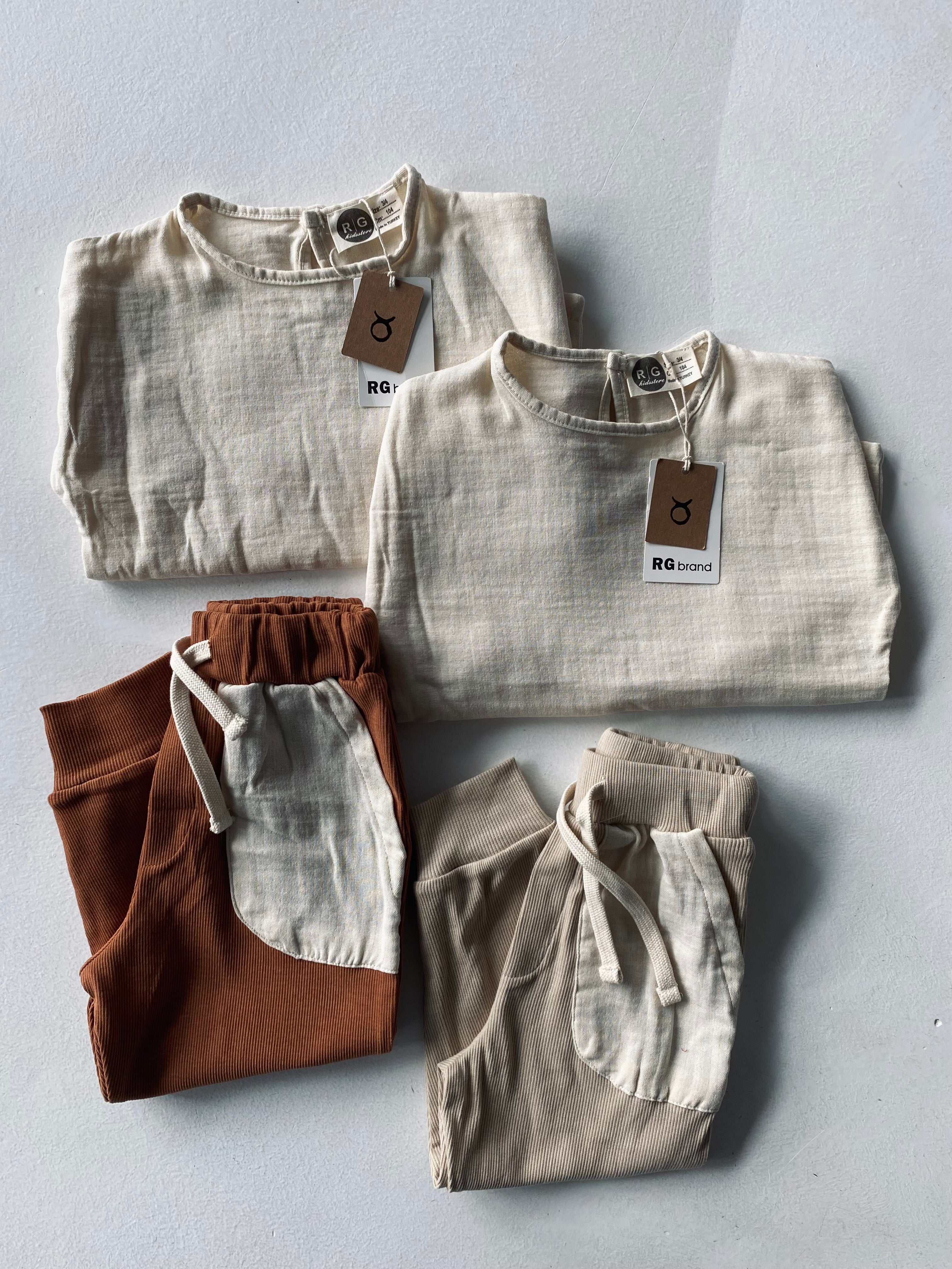 Premium Kids Muslin Top & Bottom Set for Ages 3-9 | Soft Organic Cotton Pajamas | Comfortable Sleepwear for Boys & Girls | Perfect for Bedtime, Lounging & Travel