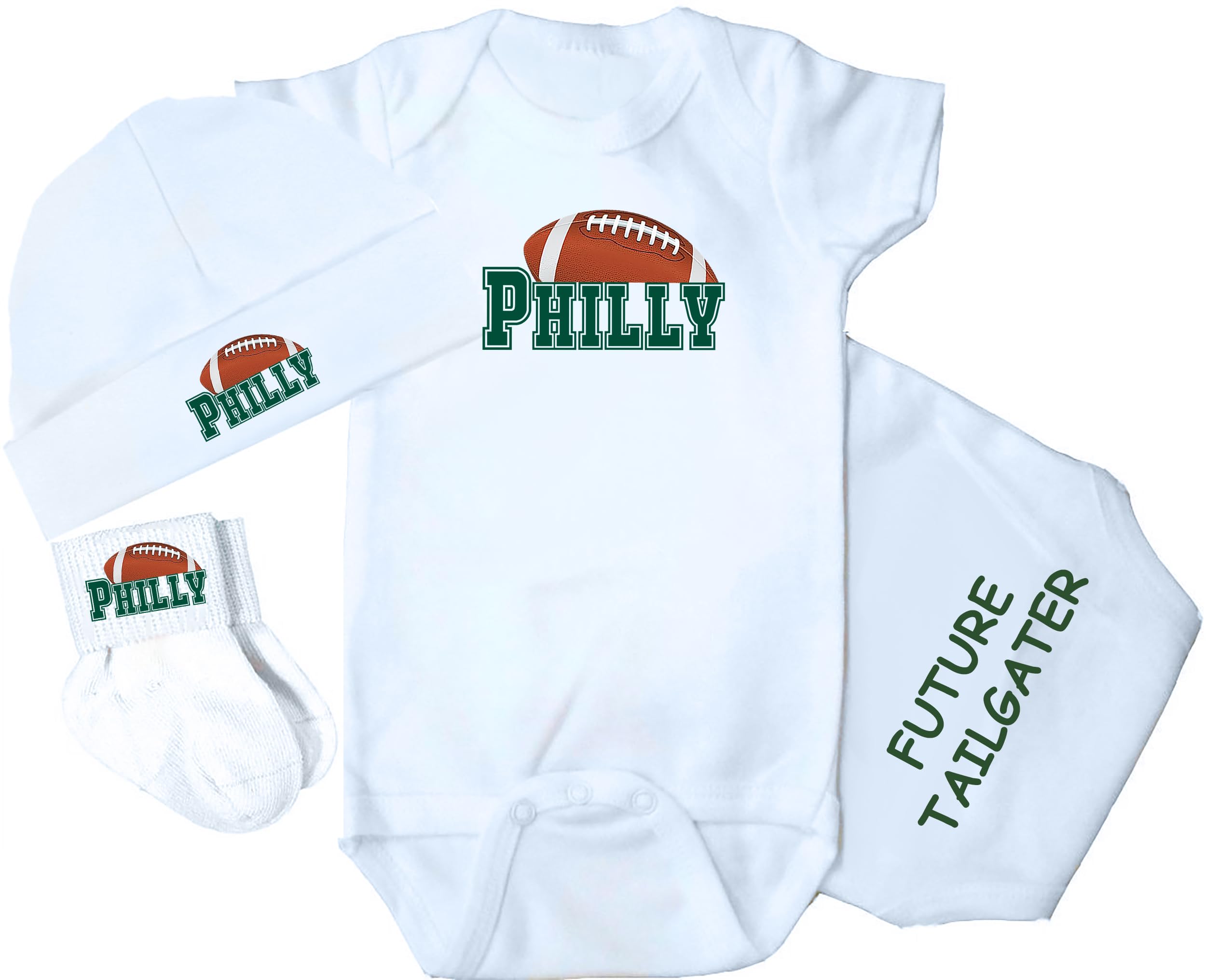 Philadelphia Eagles 3-Piece Baby Clothing Set – Cute NFL Outfit for Boys & Girls – Perfect for Game Day, Parties & Family Photos