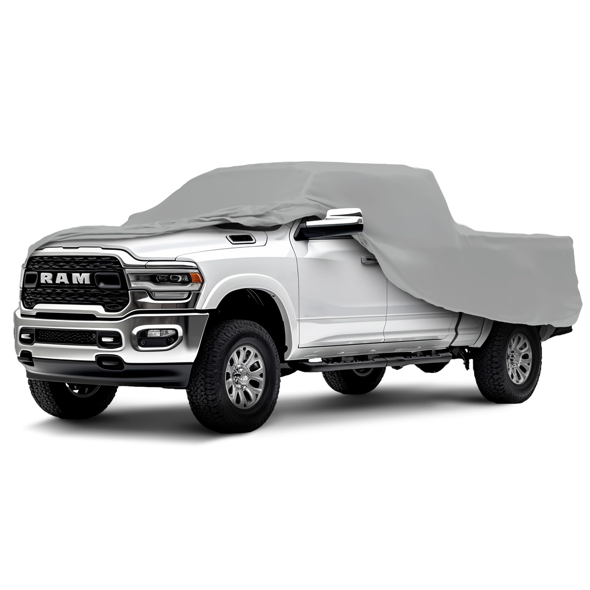 Weatherproof Truck Cover for Dodge 2010-2019 Ram 3500 MegaCab 6.3' Bed with Anti-Theft Cable Lock | Heavy Duty Waterproof Car Cover for Outdoor Protection | Perfect for Parking, Camping & Winter Storage