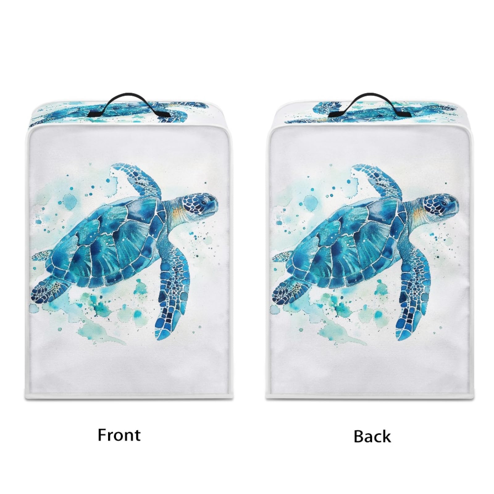 GLENLCWE Blue Sea Turtle Coffee Maker Cover - Washable Dustproof Cover for Keurig, Nespresso & Drip Coffee Machines - Perfect for Home, Kitchen & Office Use