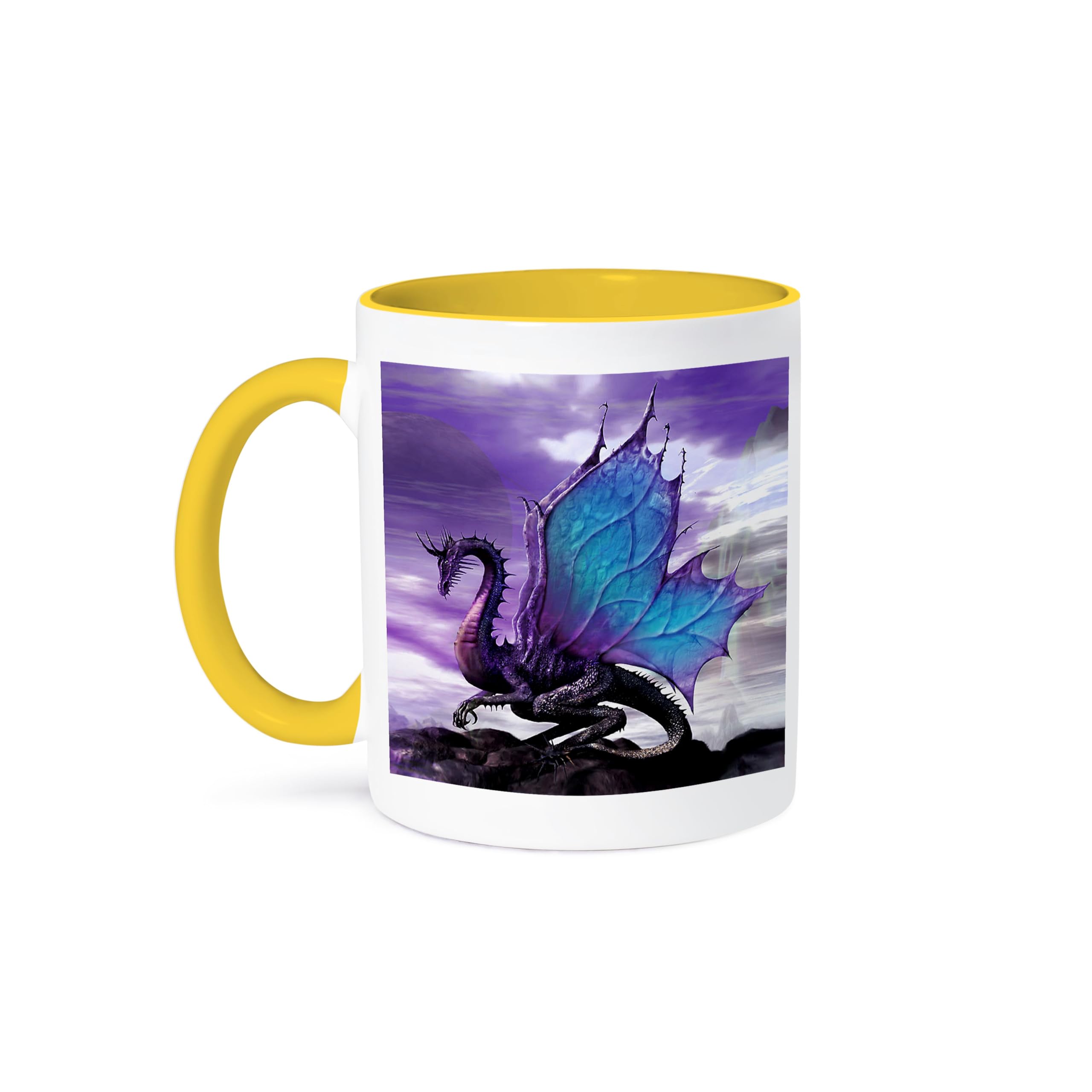 3D Rose Fairytale Dragon Kids Coffee Mug - 15oz Funny Ceramic Cup - Unique Gift for Kids, Fantasy Lovers & Coffee Drinkers - Perfect for Home, Office & Gifts