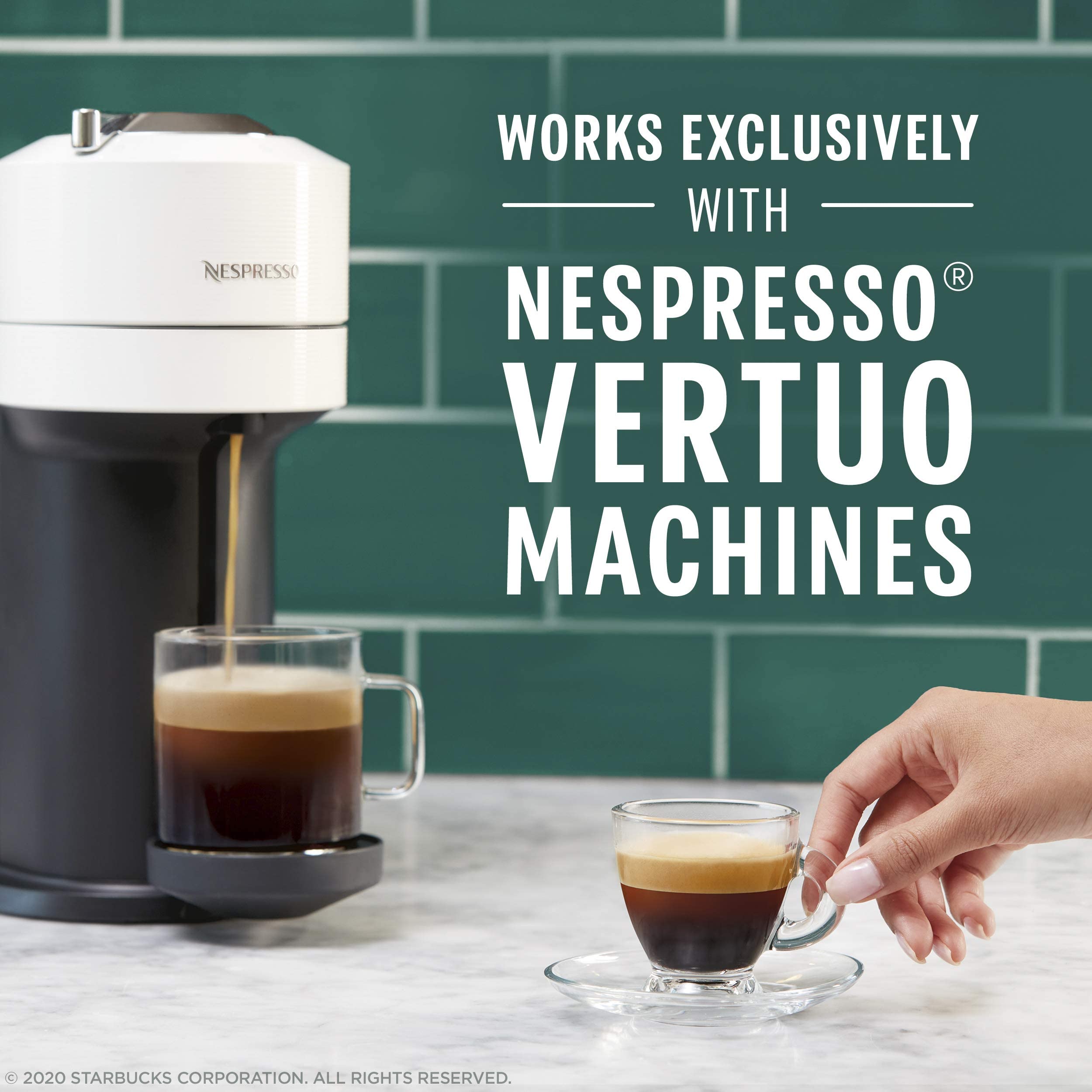 Starbucks by Nespresso Vertuo Variety Pack - 44 Coffee & Espresso Pods (7.8oz & 1.35oz) for Home, Office & Gifting | Compatible with Vertuo Machines