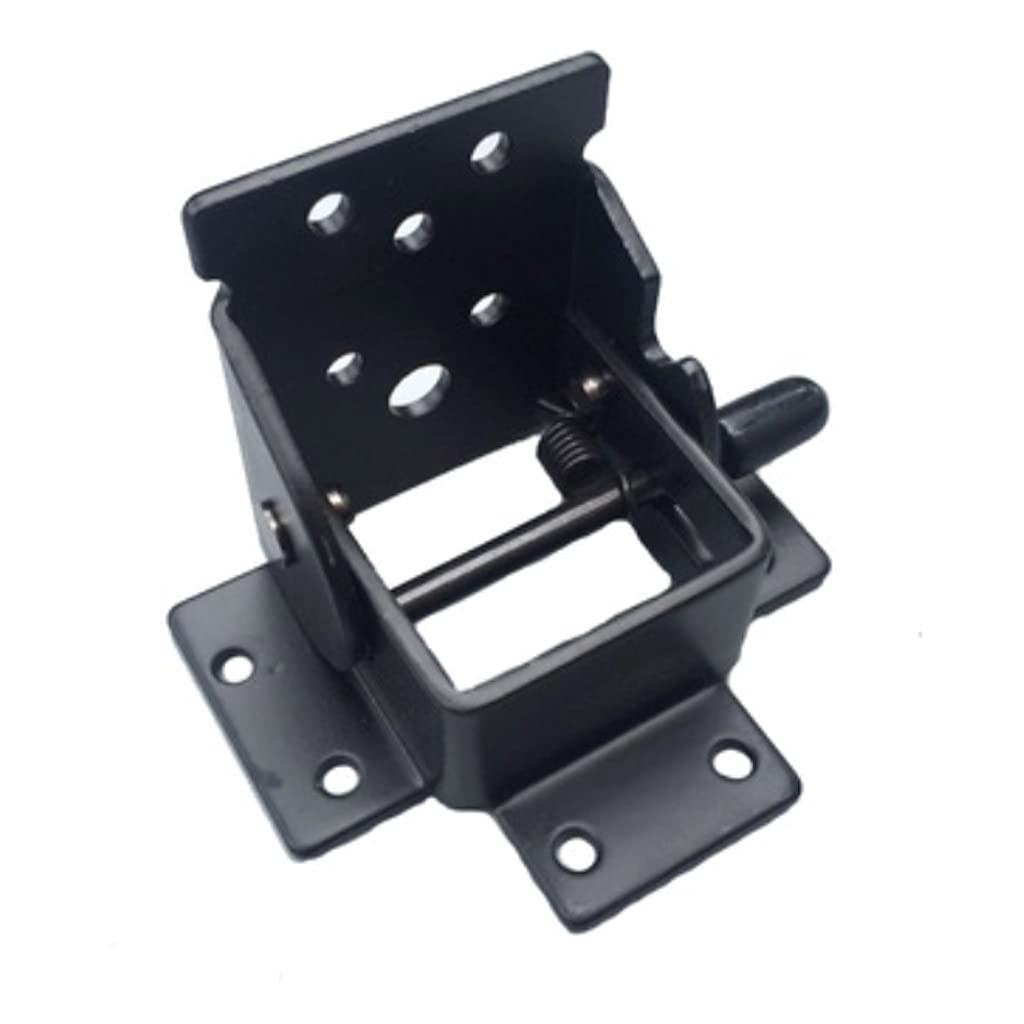 90° Self-Locking Folding Hinge - Heavy Duty Black Furniture Hardware for Tables, Chairs, Beds & DIY Projects - Perfect for Home, Office & Workshop Use