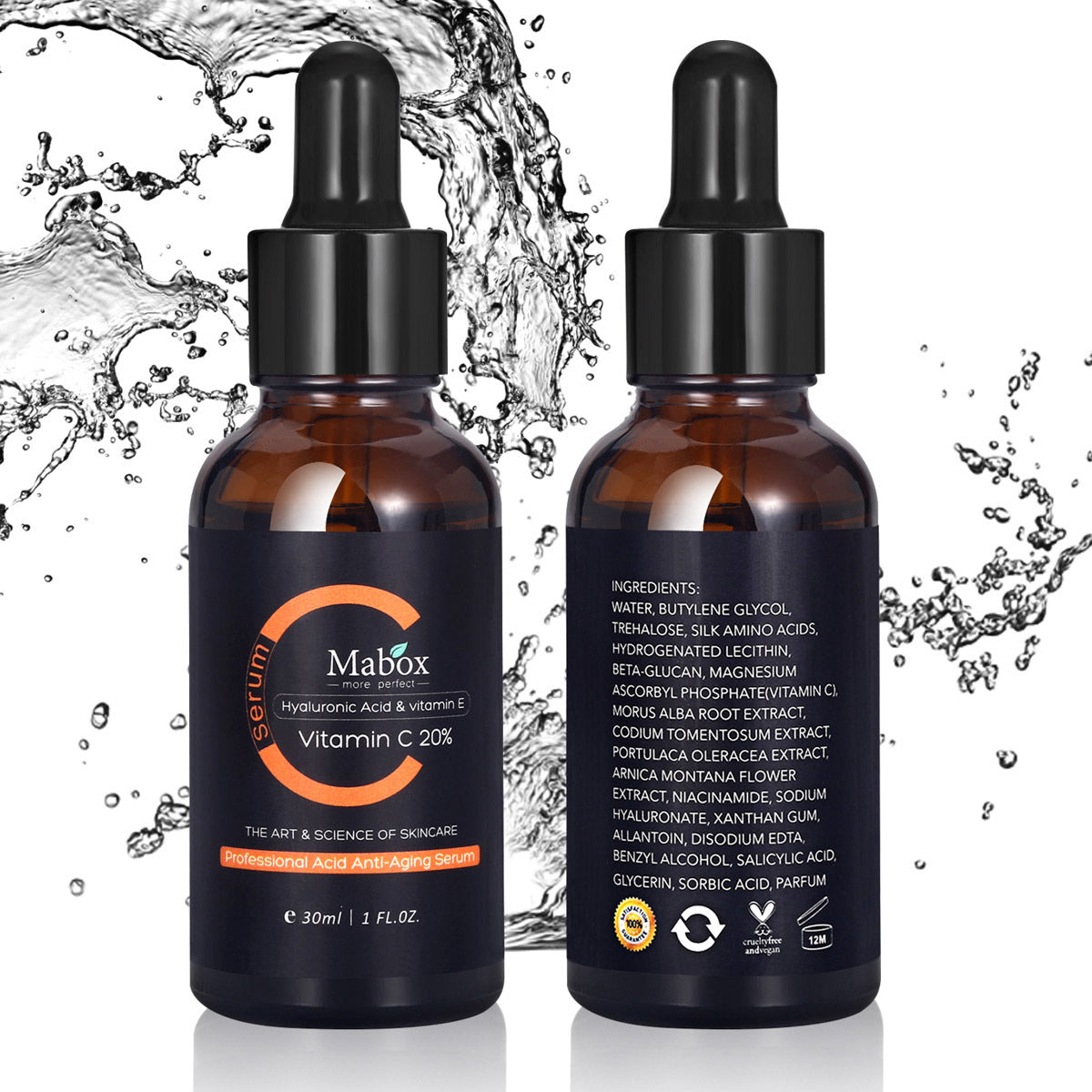 MABOX 100% Pure Essential Oils for Skin Care - Lavender, Tea Tree & Rosehip Oil Set - Natural Aromatherapy for Relaxation, Face & Body Moisturizing - Perfect for Massage, Diffuser & DIY Beauty Products