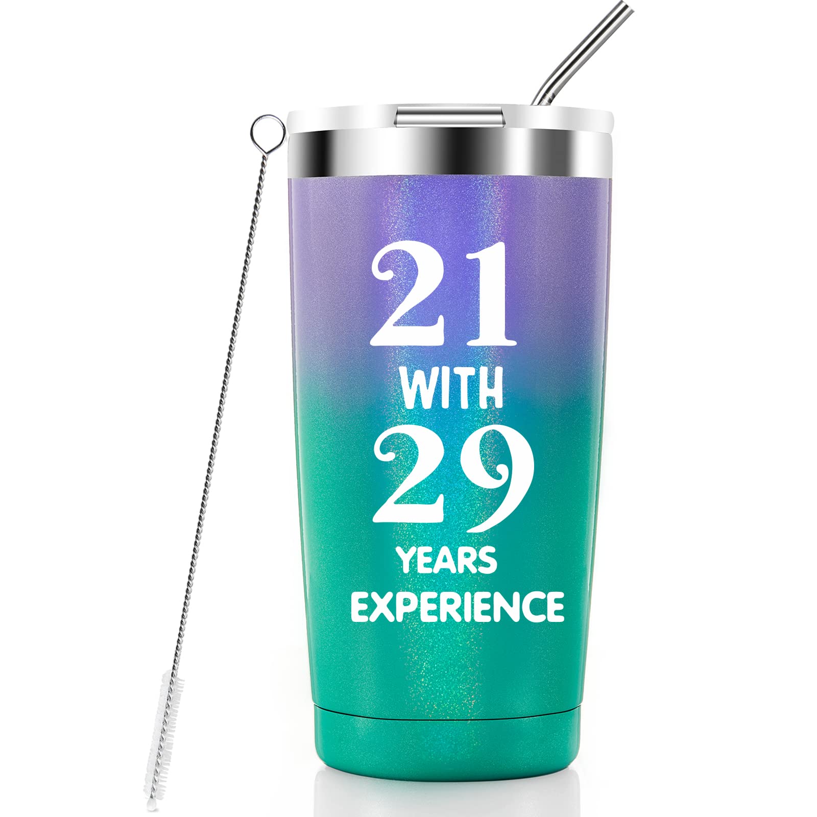 50th Birthday Gifts for Women - 20oz Tumbler for Mom, Wife & Sister