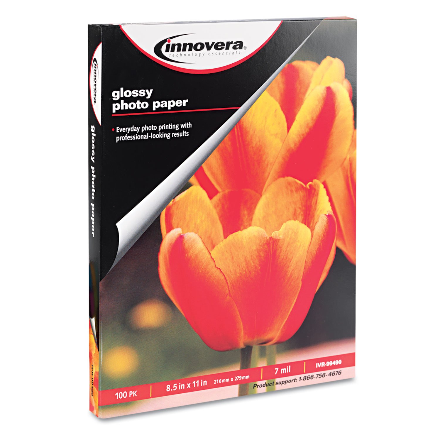 Premium Glossy Photo Paper for Inkjet Printers - High-Quality 8.5x11 Inch Photo Paper for Vibrant Prints, Professional Photography, Scrapbooking & Home Decor (100 Sheets)