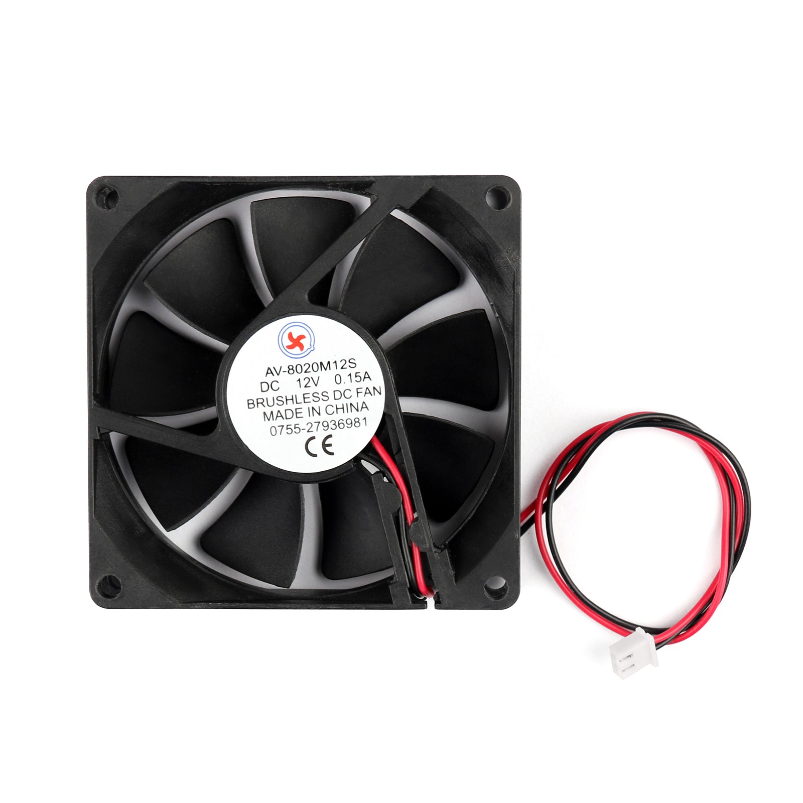 10PCS DC Brushless Cooling PC Computer Fan 12V 8020s 80x80x20mm 0.15A 2 Pin Wire - Quiet High Performance Cooling for Gaming PC, Desktop, Server & Electronics Projects