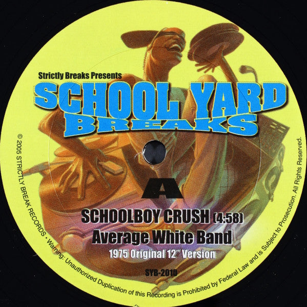 Average White Band & Rufus Thomas - School Boy Crush / Do The Funky Penguin (Strictly Breaks Records SYB2010) - Rare Vintage Funk & Soul Vinyl Record - Perfect for DJ Sets, Music Collectors, and Retro Dance Parties