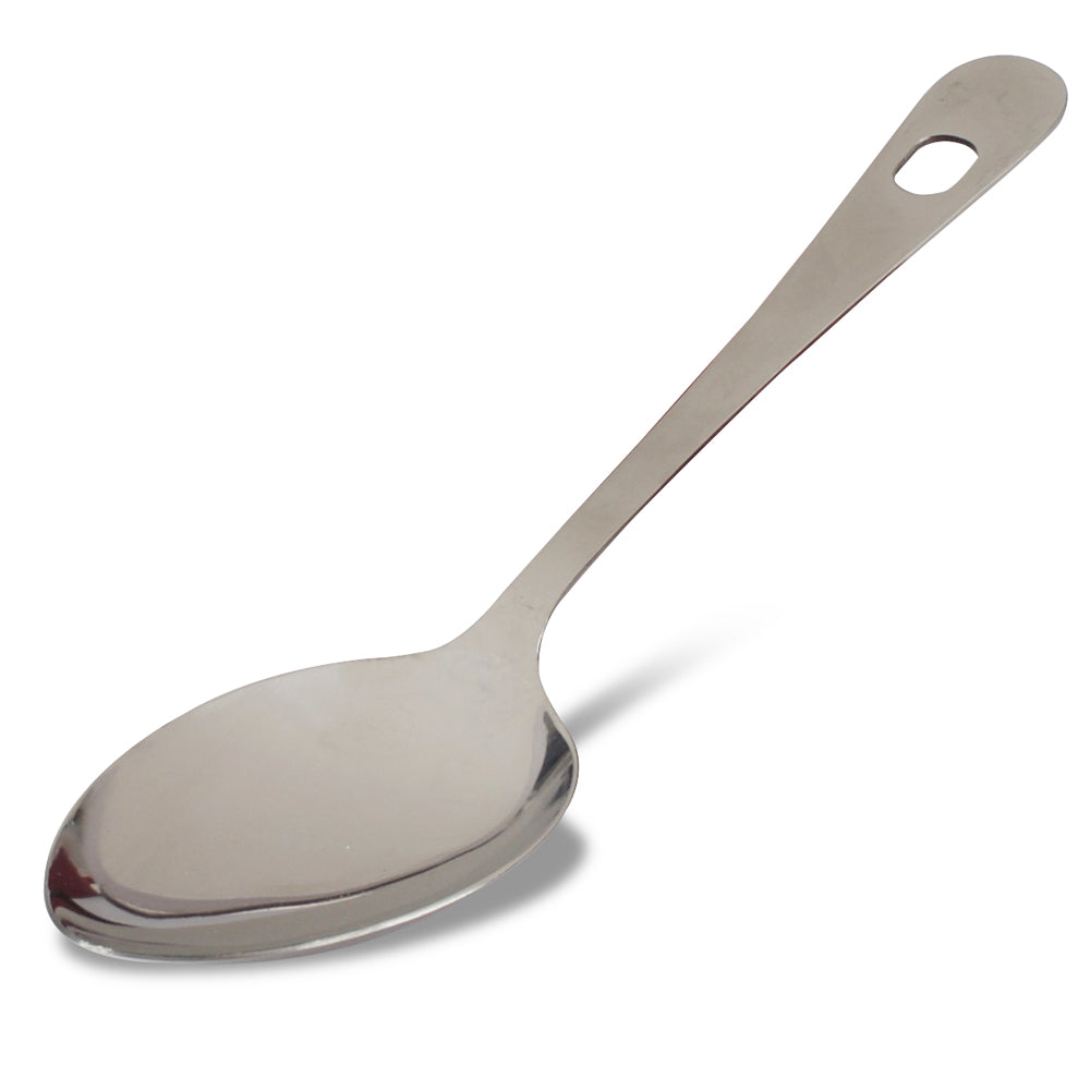 9.5 Inch Solid Wooden Spoon - Durable Kitchen Utensil for Cooking, Baking & Serving - Perfect for Stirring, Mixing & Serving Soups, Sauces & More