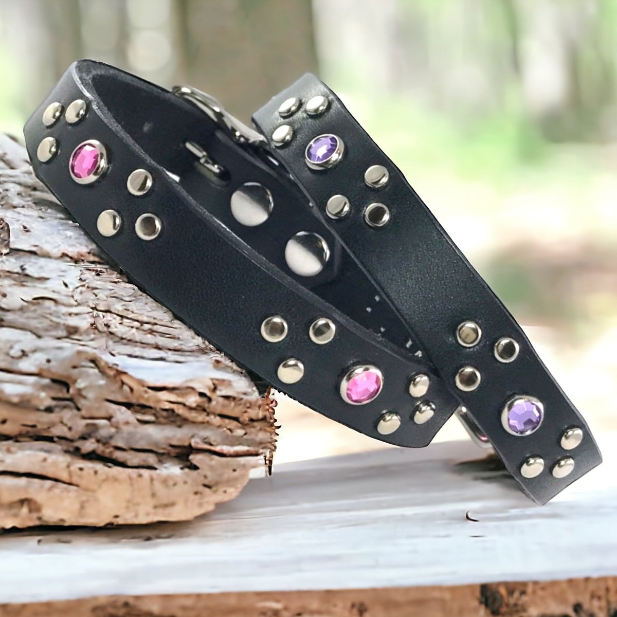 Premium Flora Leather Dog Collar - Adjustable & Stylish Pet Collar for Small Medium Large Dogs - Perfect for Daily Walks, Training & Outdoor Adventures