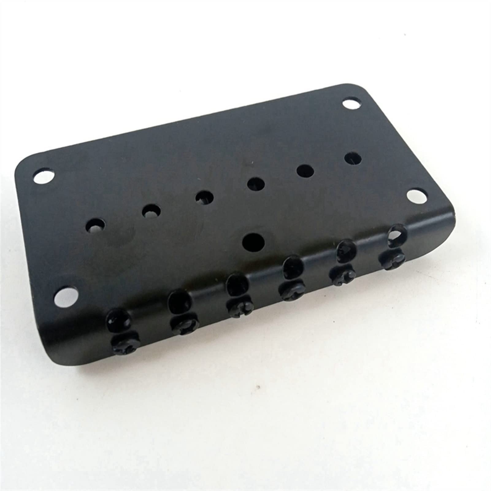 6-Saddle Fixed Bridge Electric Guitar Top Loading Bridge System with Adjustable Saddles – Perfect for Rock, Blues, and Metal Guitarists