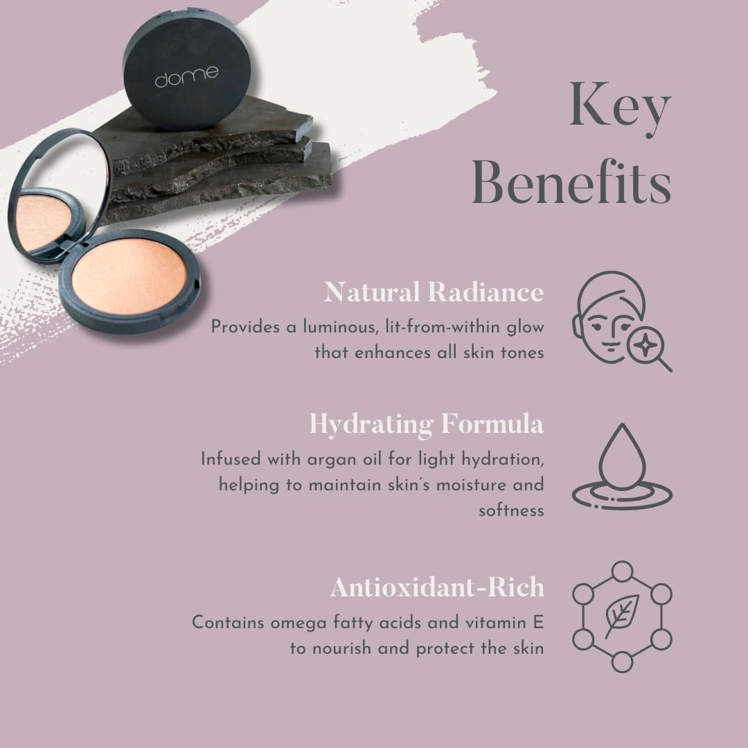 Luminary Glow Powder Highlighter - Hydrating Face Highlighter for Radiant Glow, Lightweight Buildable Makeup Powder | Clean Beauty, Vegan & Cruelty-Free | Perfect for Daily Wear, Special Occasions & Photography