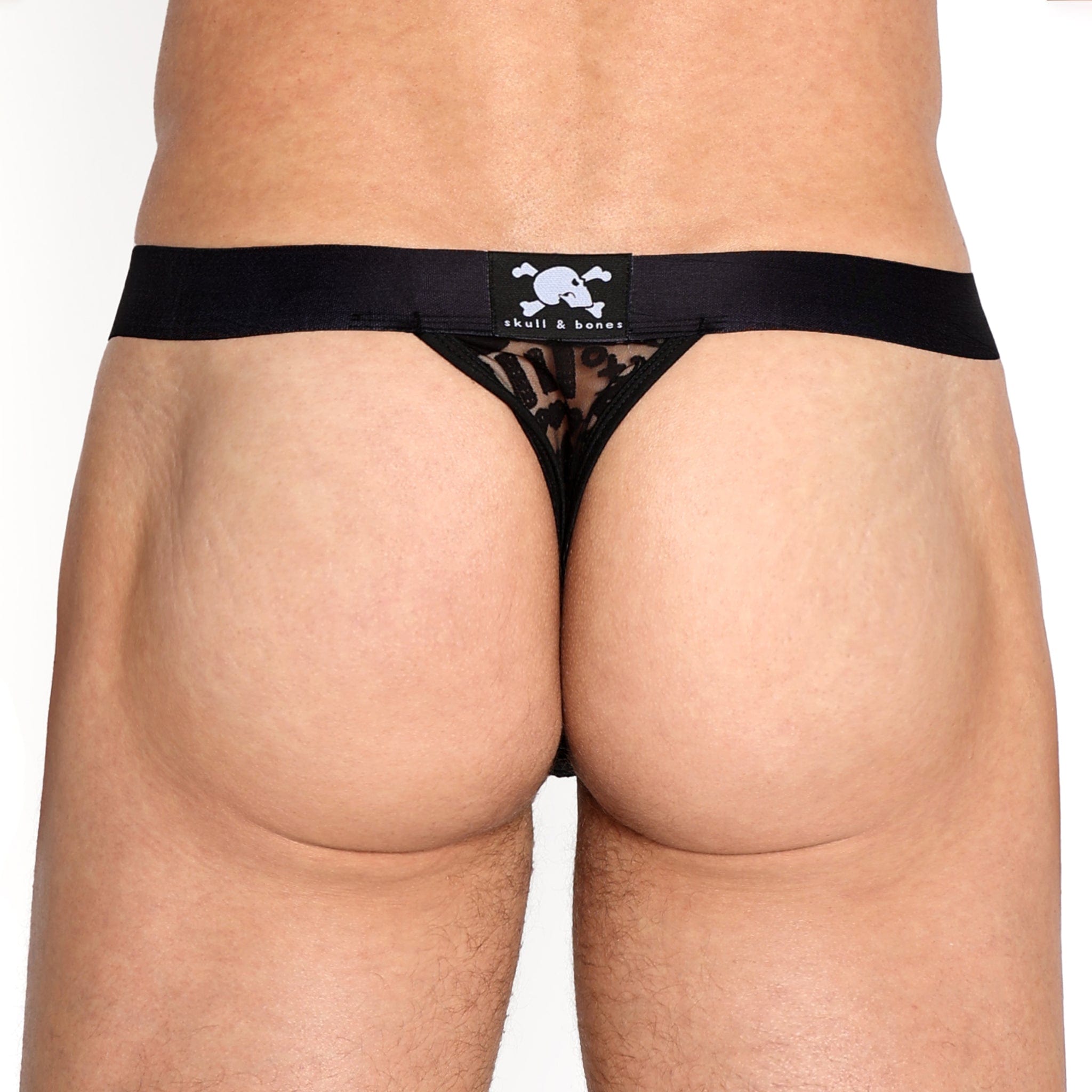 Love Bites Burnout Black Thong - Sexy Lingerie for Women, Comfortable & Breathable Panties for Date Night & Special Occasions