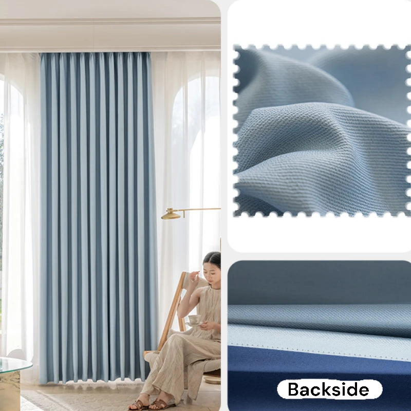 Amina Chenille Blackout Curtains - Thermal Insulated Custom Window Drapes for Bedroom & Living Room - Noise Reducing & Light Blocking for Better Sleep & Privacy