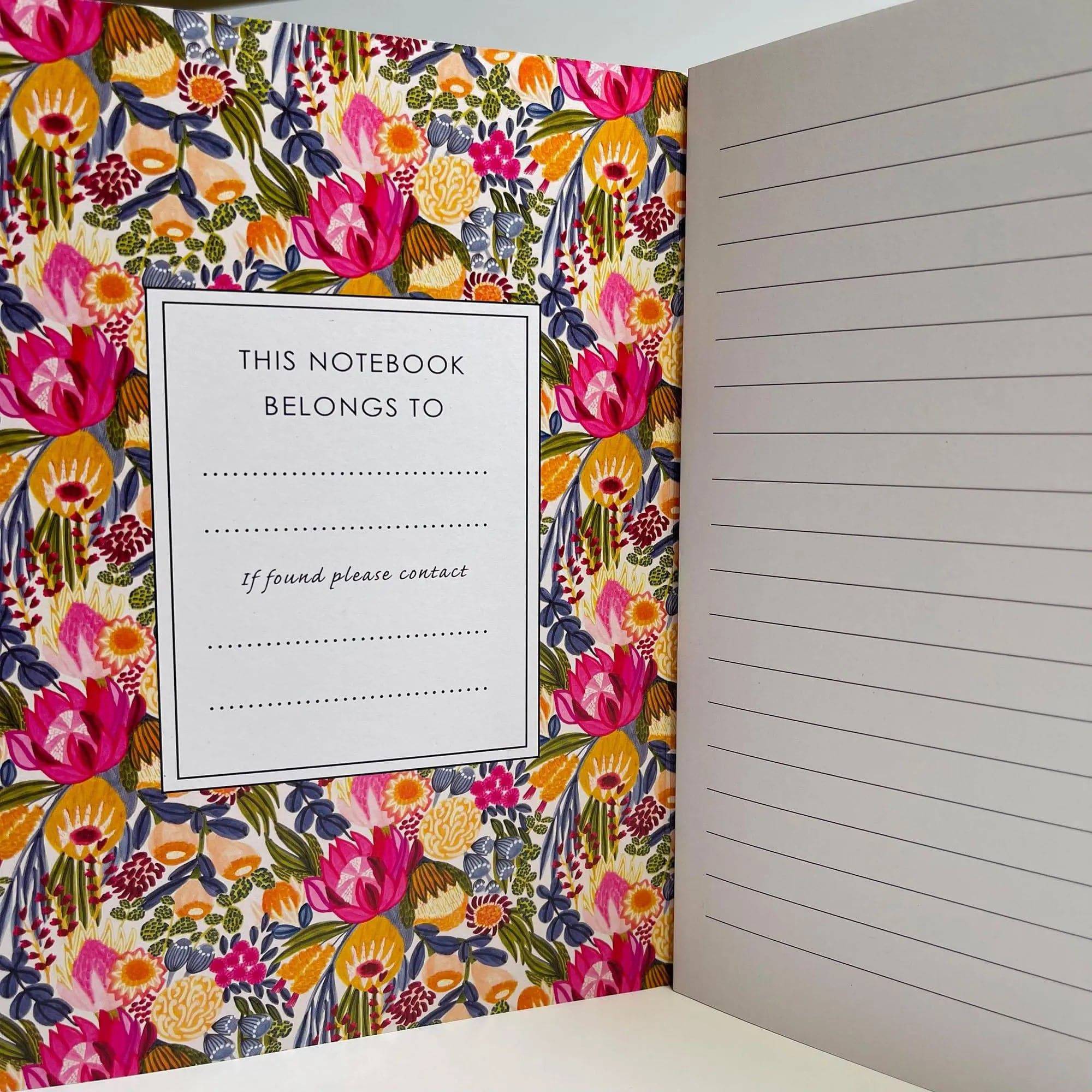 Premium A5 Notebook Set - Aussie Bush Harvest Design - Durable Hardcover, Lined Pages for Journaling, Note Taking & Sketching - Perfect for Students, Professionals & Travelers