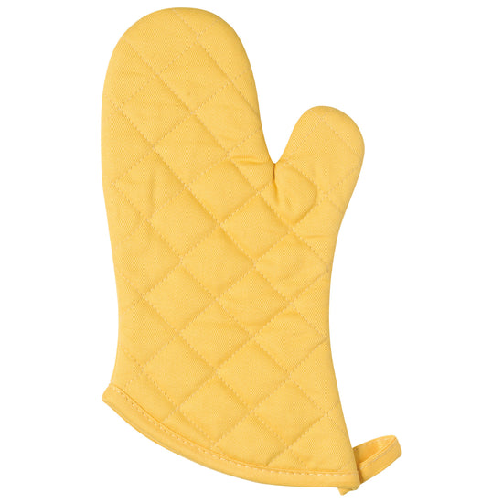 Now Designs Premium Heat-Resistant Oven Mitt - Lemon Yellow Kitchen Glove for Baking, Grilling & Cooking - Perfect for Home Chefs & Holiday Baking Gifts