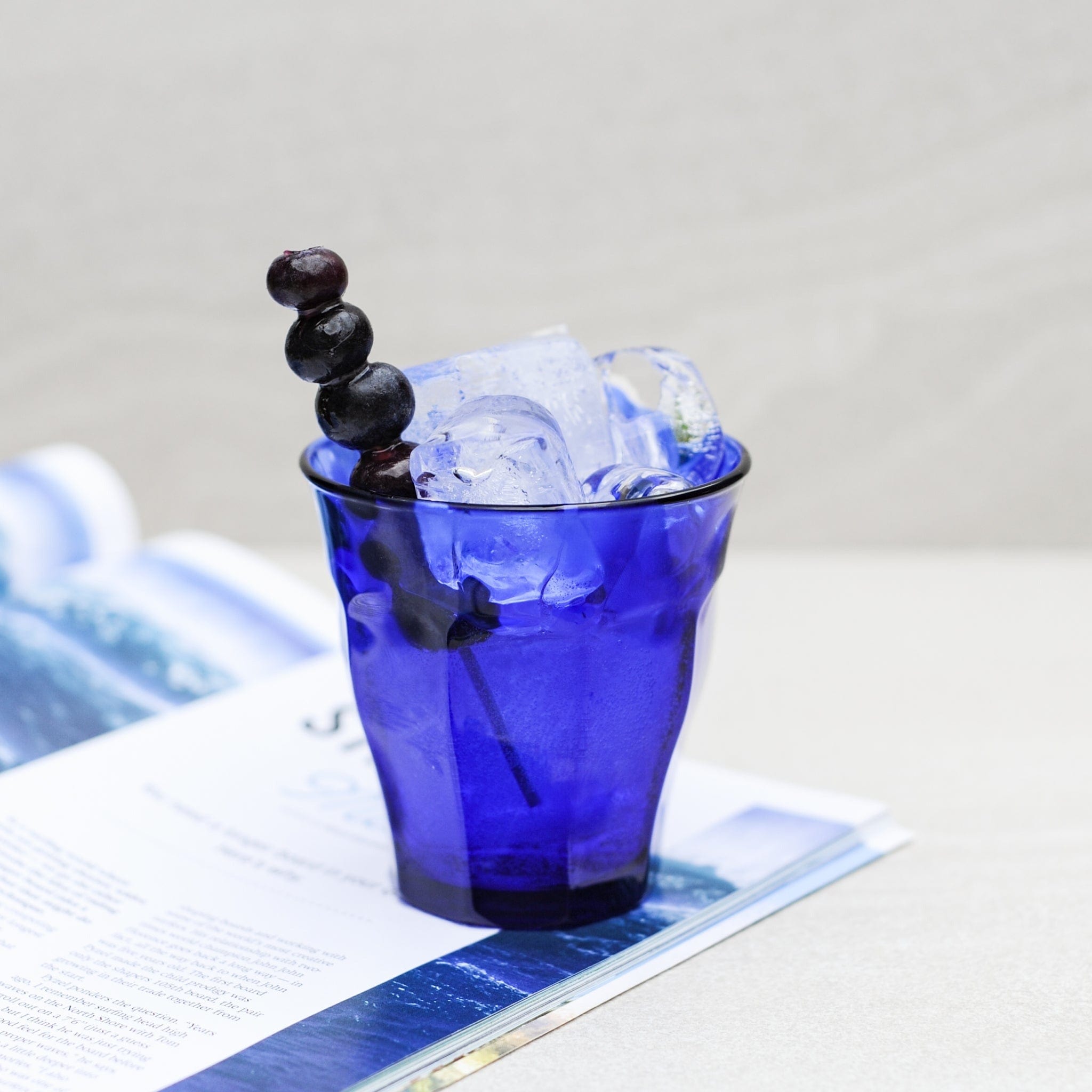 Duralex Le Picardie® Clear Sapphire Tumbler - 8.3 oz (250ml) Glass Cup for Water, Juice & Cocktails - Perfect for Home, Office & Outdoor Use