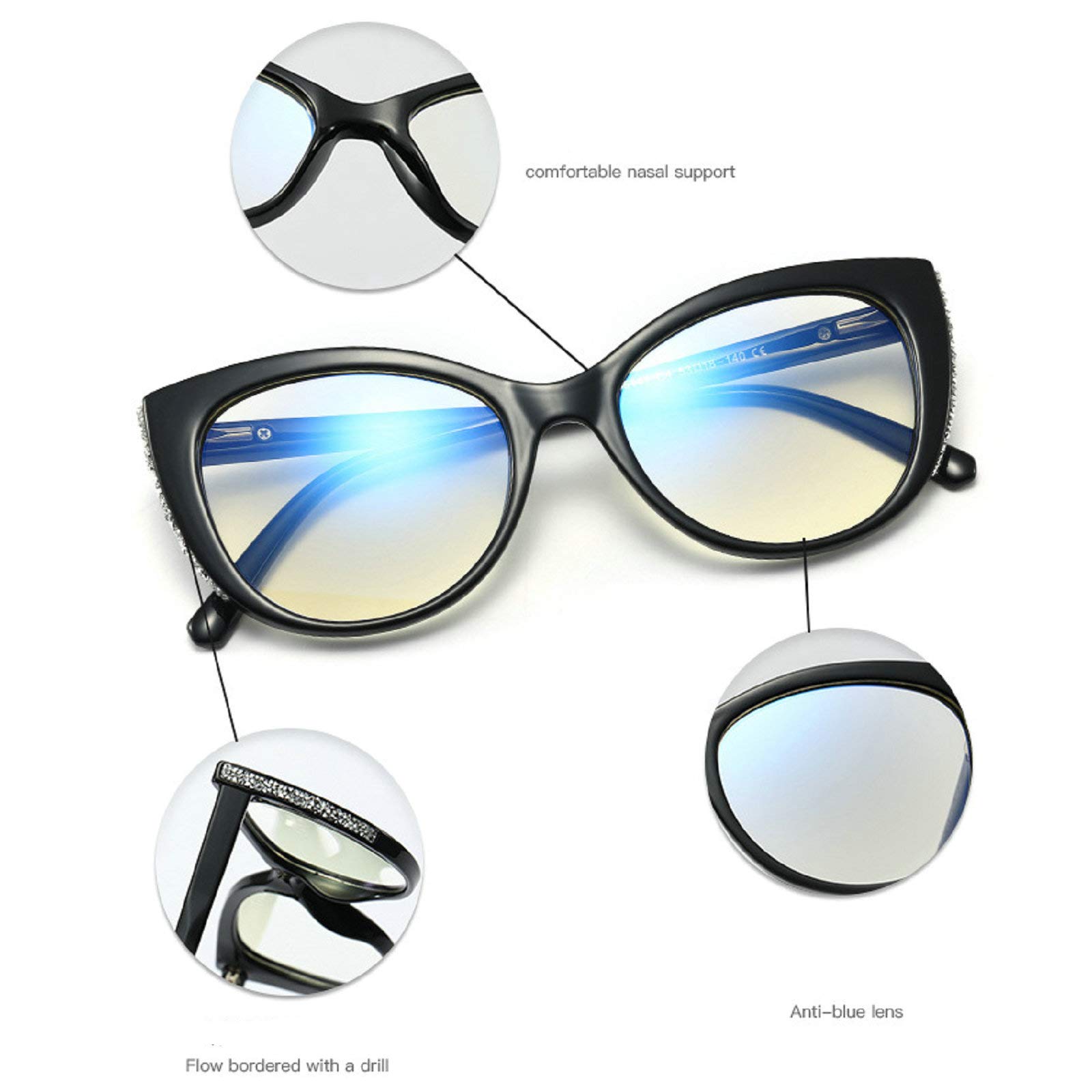 Willochra Blue Light Blocking Reading Glasses 2 Pack - Anti Glare Computer Eyeglasses for Women, Lightweight Readers for Office Work & Screen Time