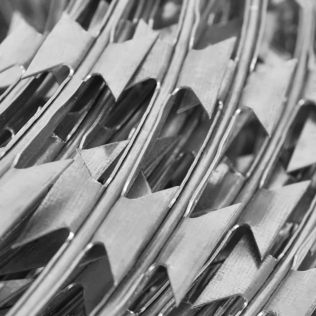 CHARMMA BTO-22 Concertina NATO Razor Wire - Galvanized Steel Coil 492 Feet (150m) - Heavy Duty Security Fencing for Military, Border, and Property Protection